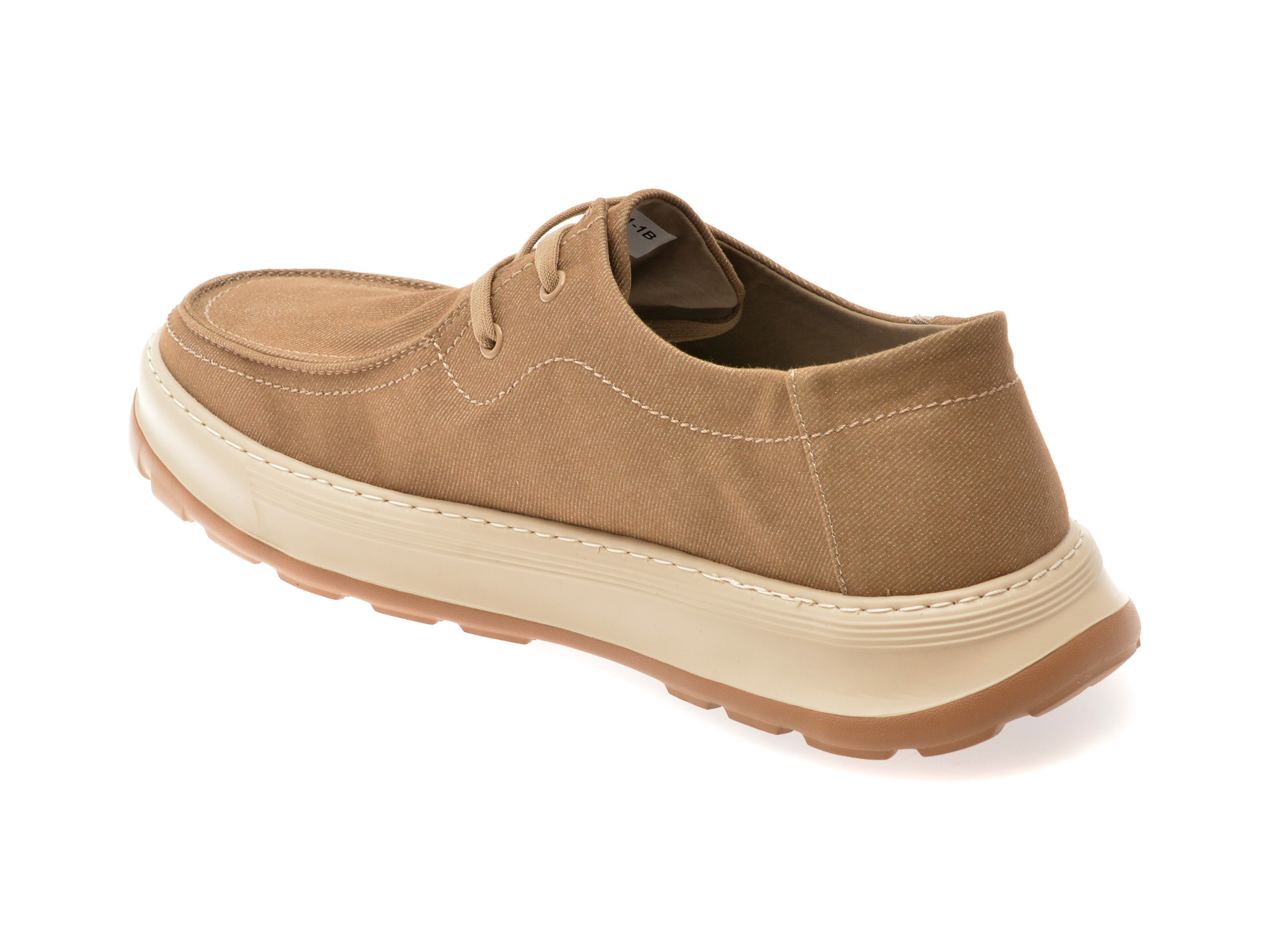 Mocasini OTTER gri, 516001, din material textil