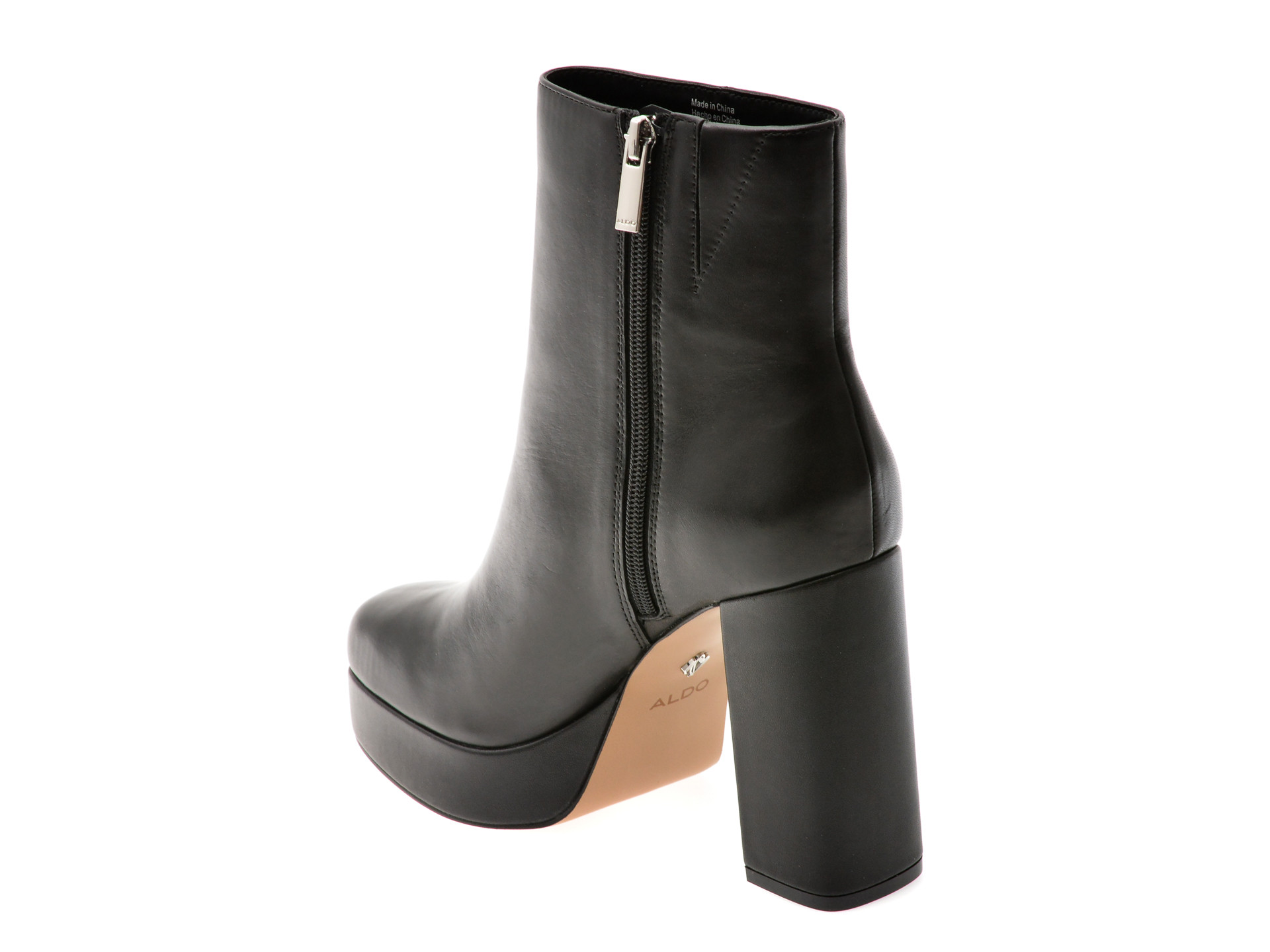 Ghete ALDO negre, VAYLEN 001, din piele naturala