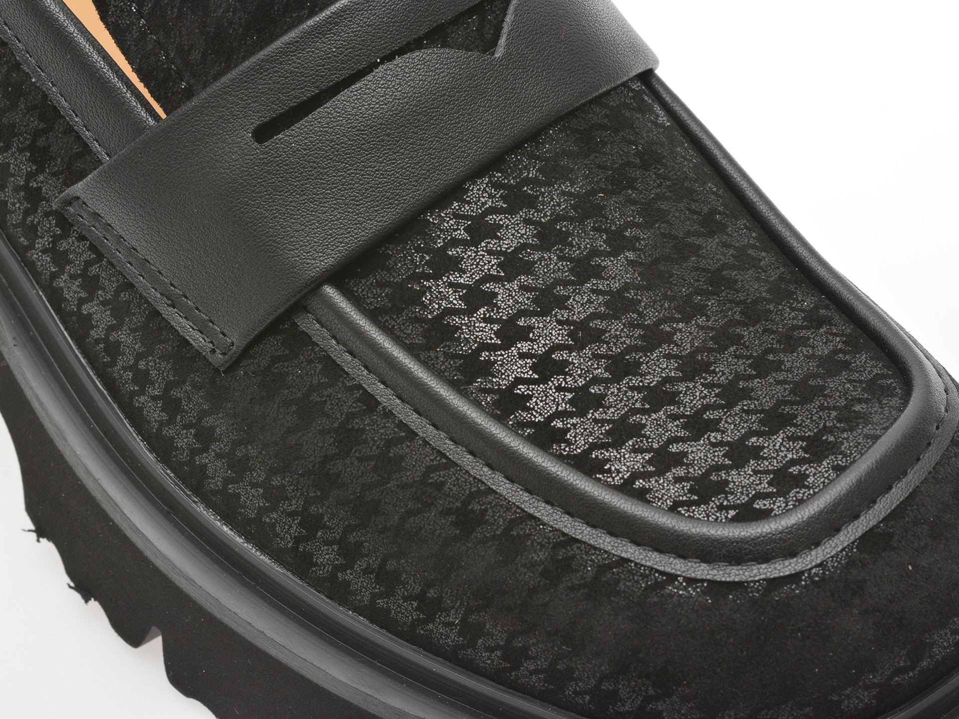 Mocasini EPICA negri, 1058D32, din piele intoarsa