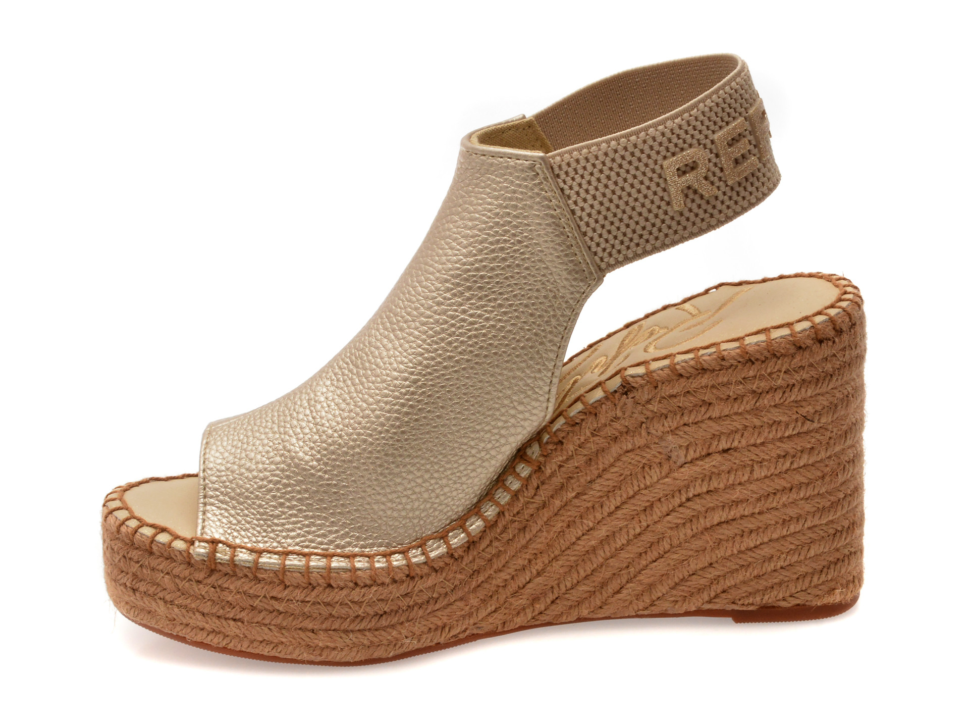 Sandale REPLAY aurii, WP4G08S, din piele ecologica