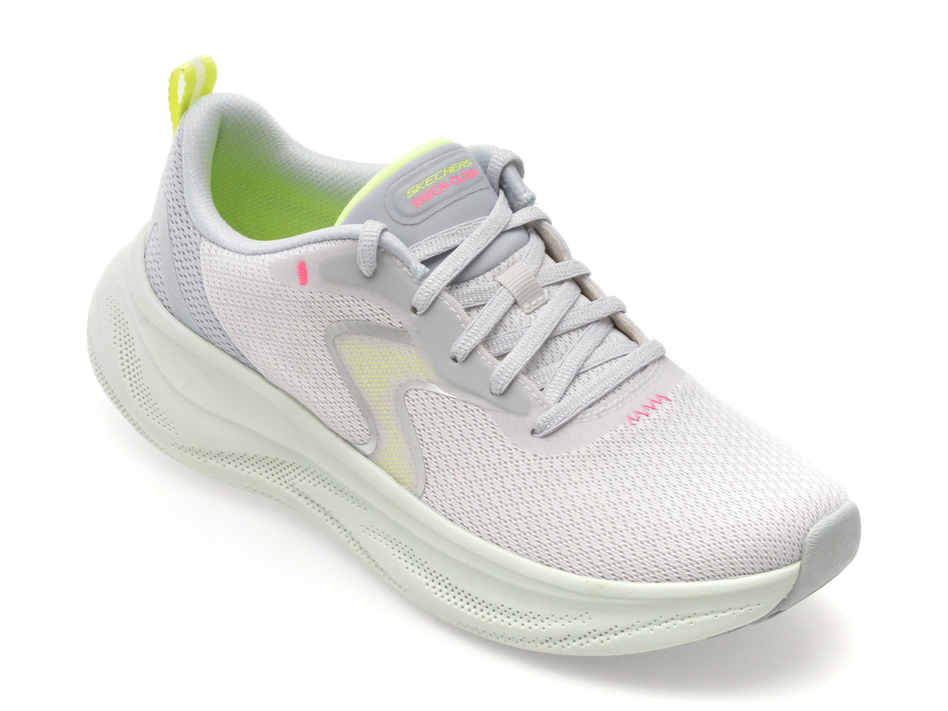 Pantofi sport SKECHERS gri, SKECH CLOUD, din material textil
