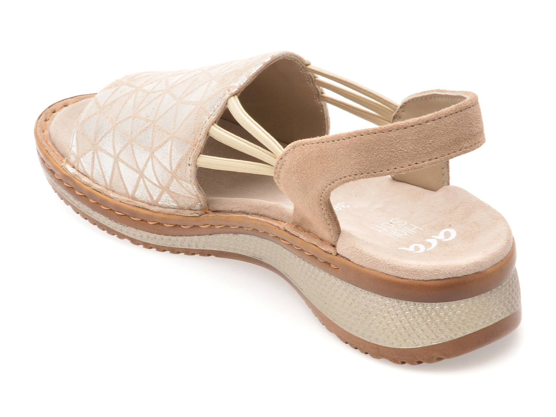 Sandale ARA gri, 29005, din piele intoarsa