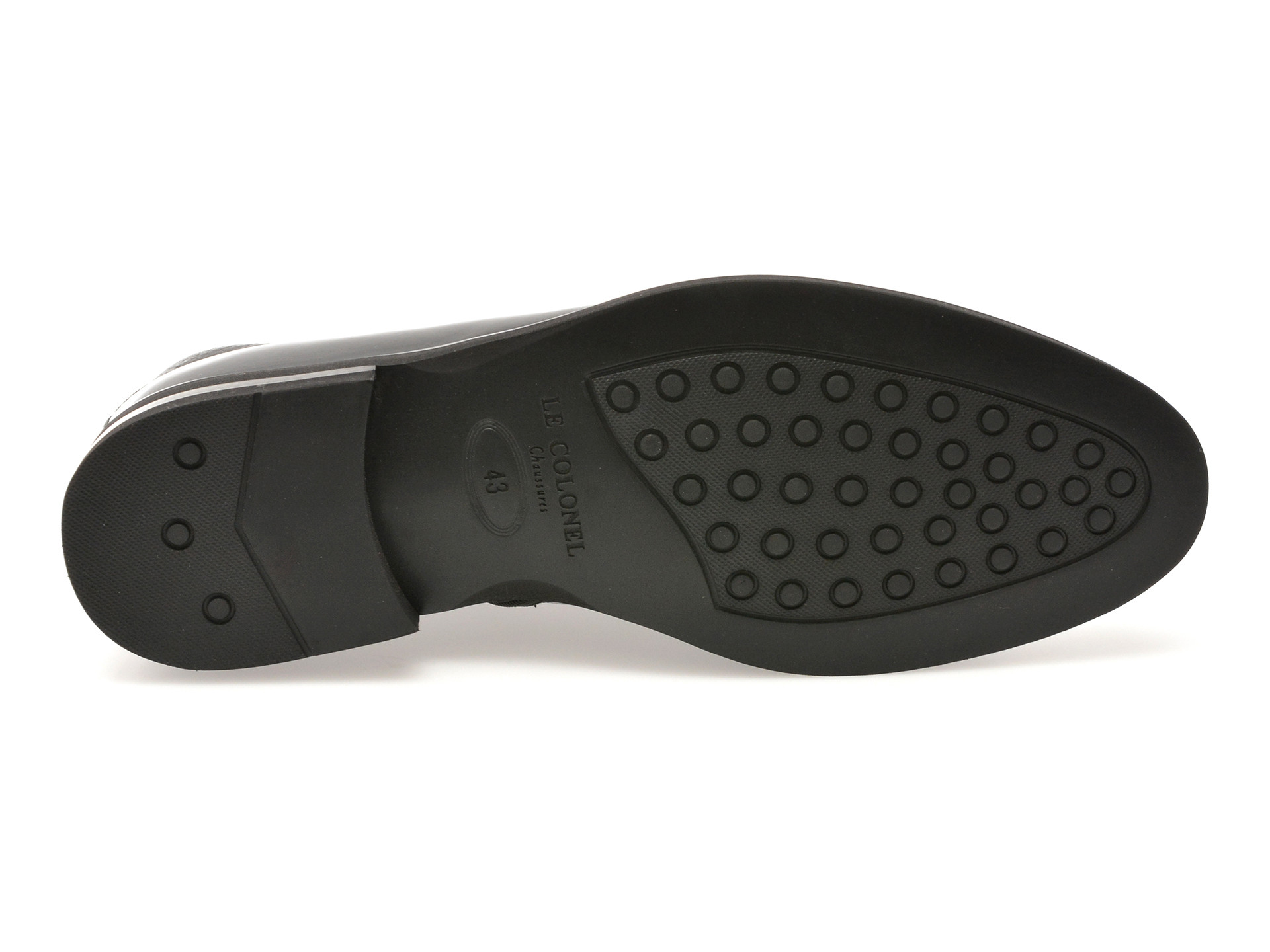 Ghete elegante LE COLONEL negre, 63938, din piele naturala