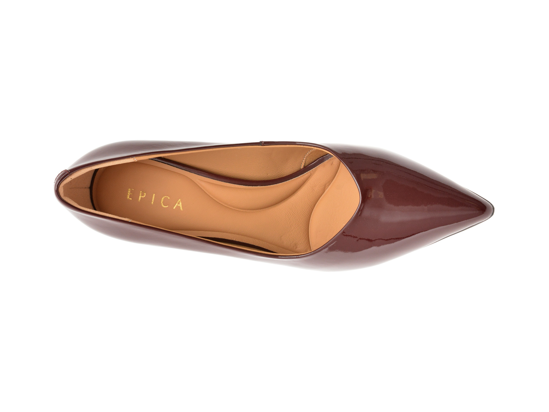 Pantofi eleganti EPICA visinii, D05555, din piele naturala lacuita