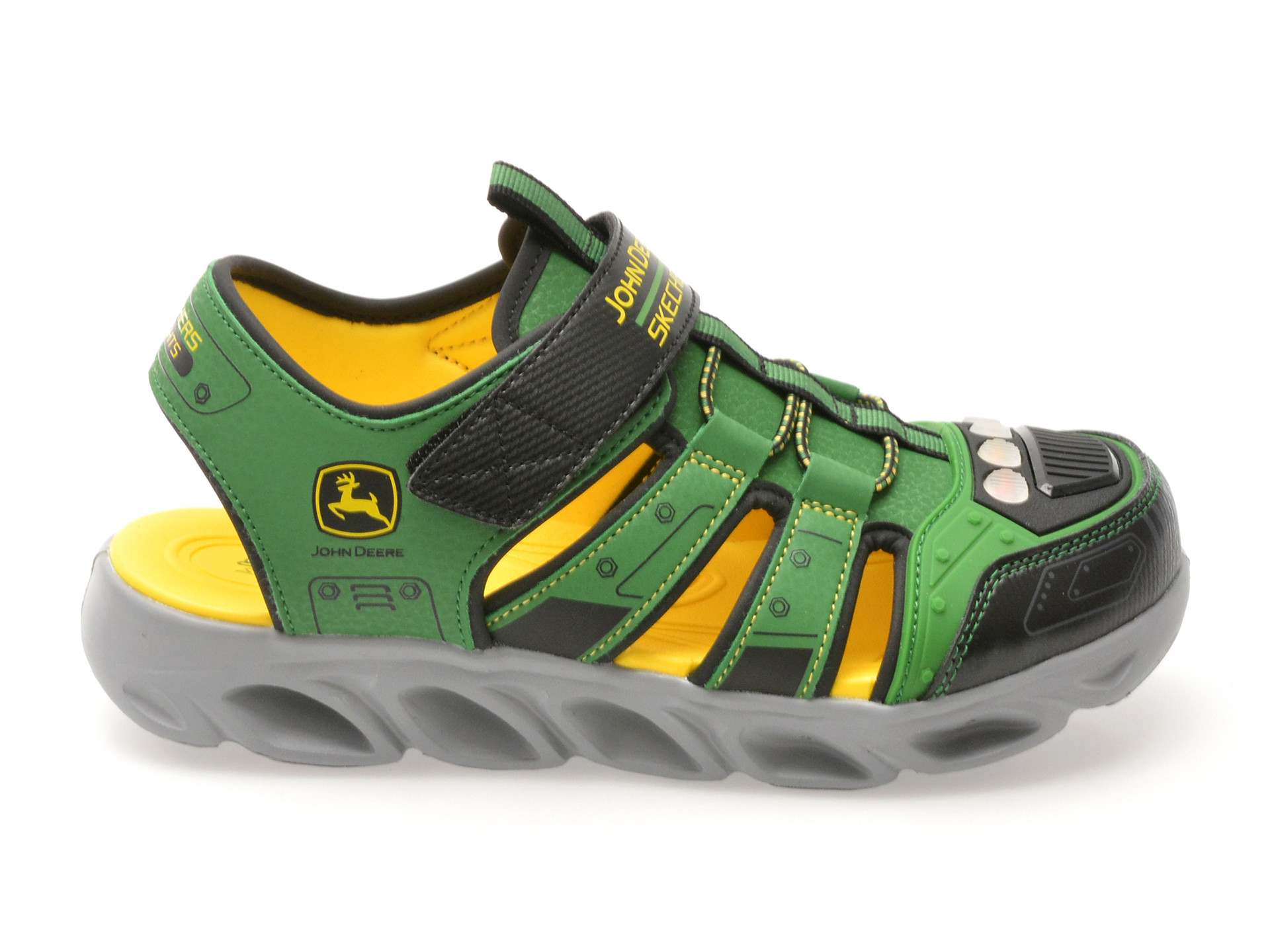 Pantofi sport SKECHERS verzi, HYPNO-SPLASH, din piele ecologica