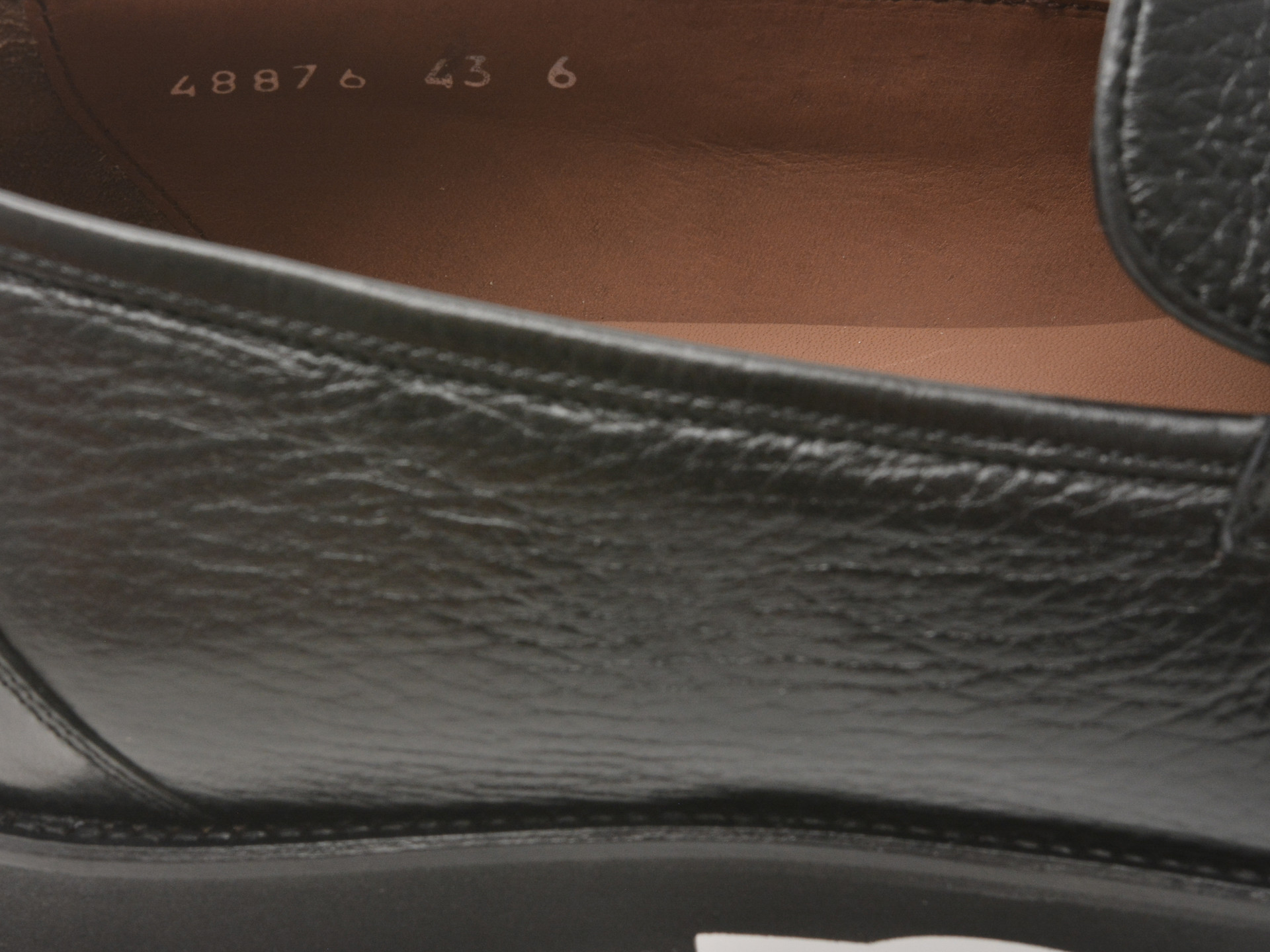 Mocasini eleganti LE COLONEL negri, 48876, din piele naturala