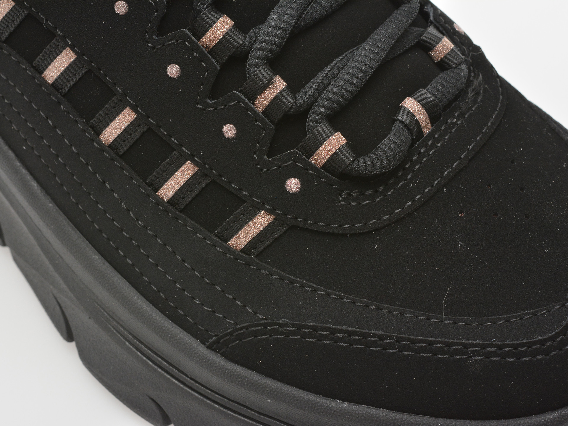 Pantofi sport SKECHERS negri, D LUX WALKER 2.0, din piele naturala