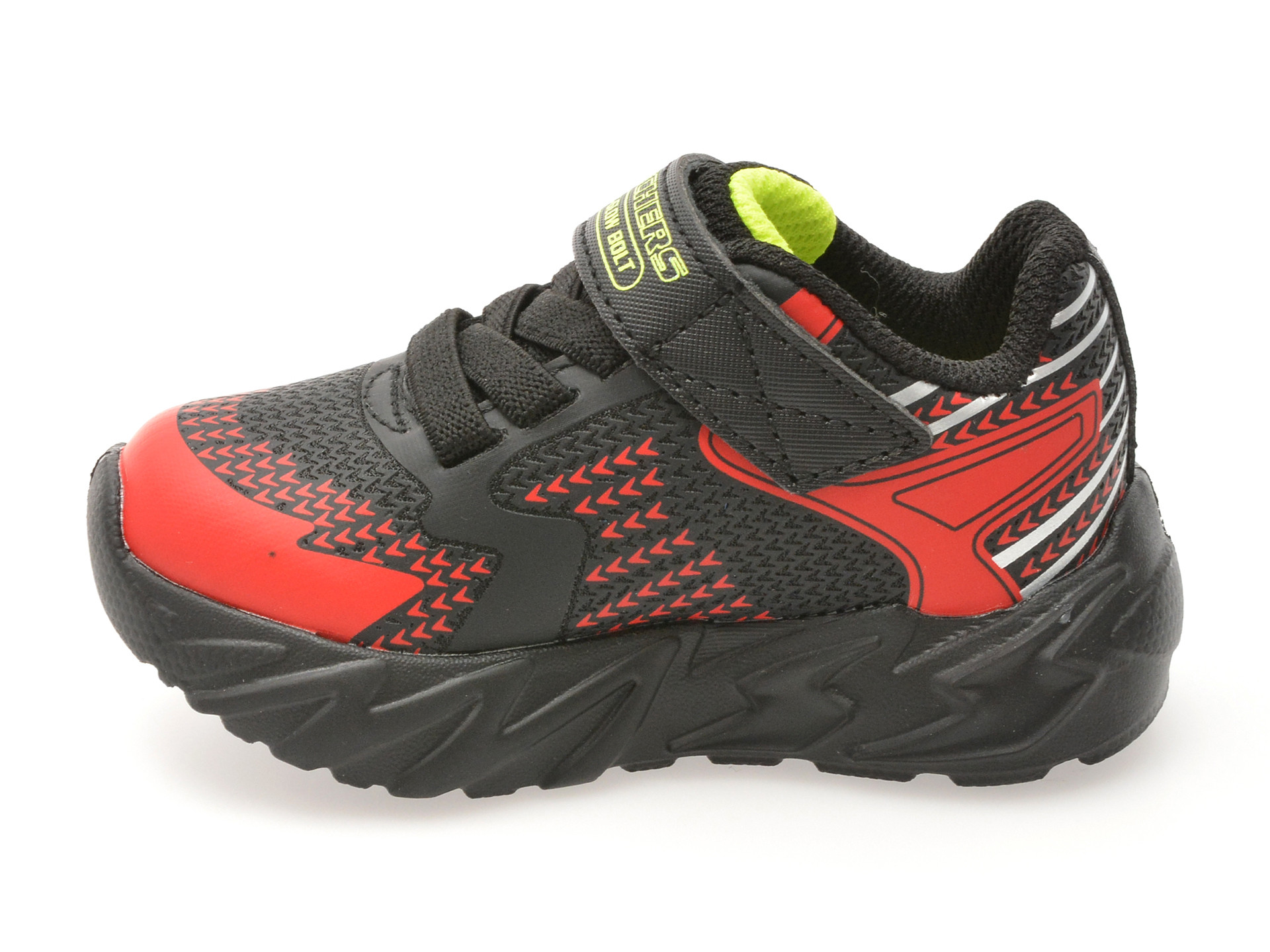 Pantofi sport SKECHERS negri, FLEX-GLOW BOLT, din material textil
