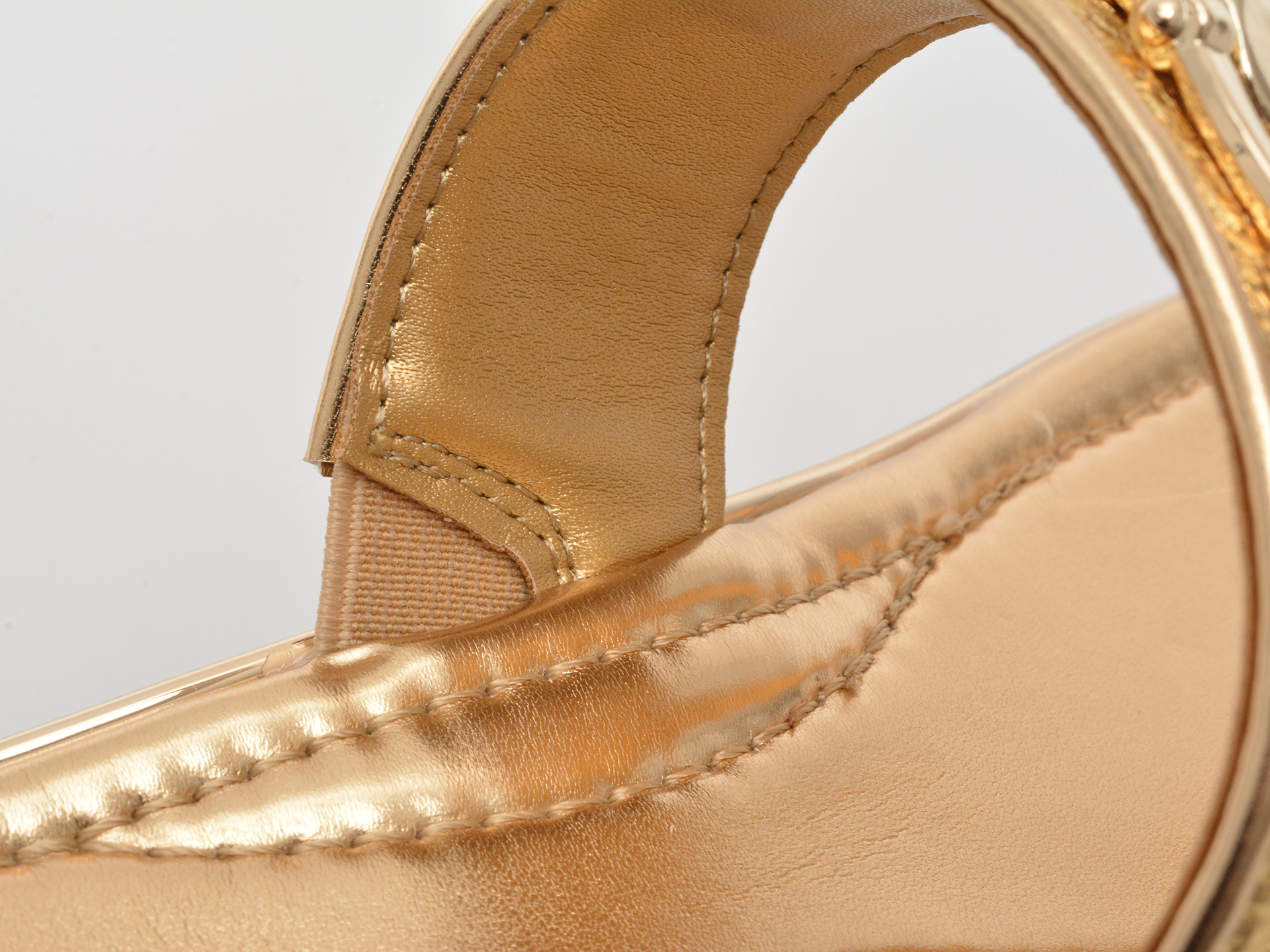 Papuci ALDO aurii, LAJOLLA 711, din piele ecologica