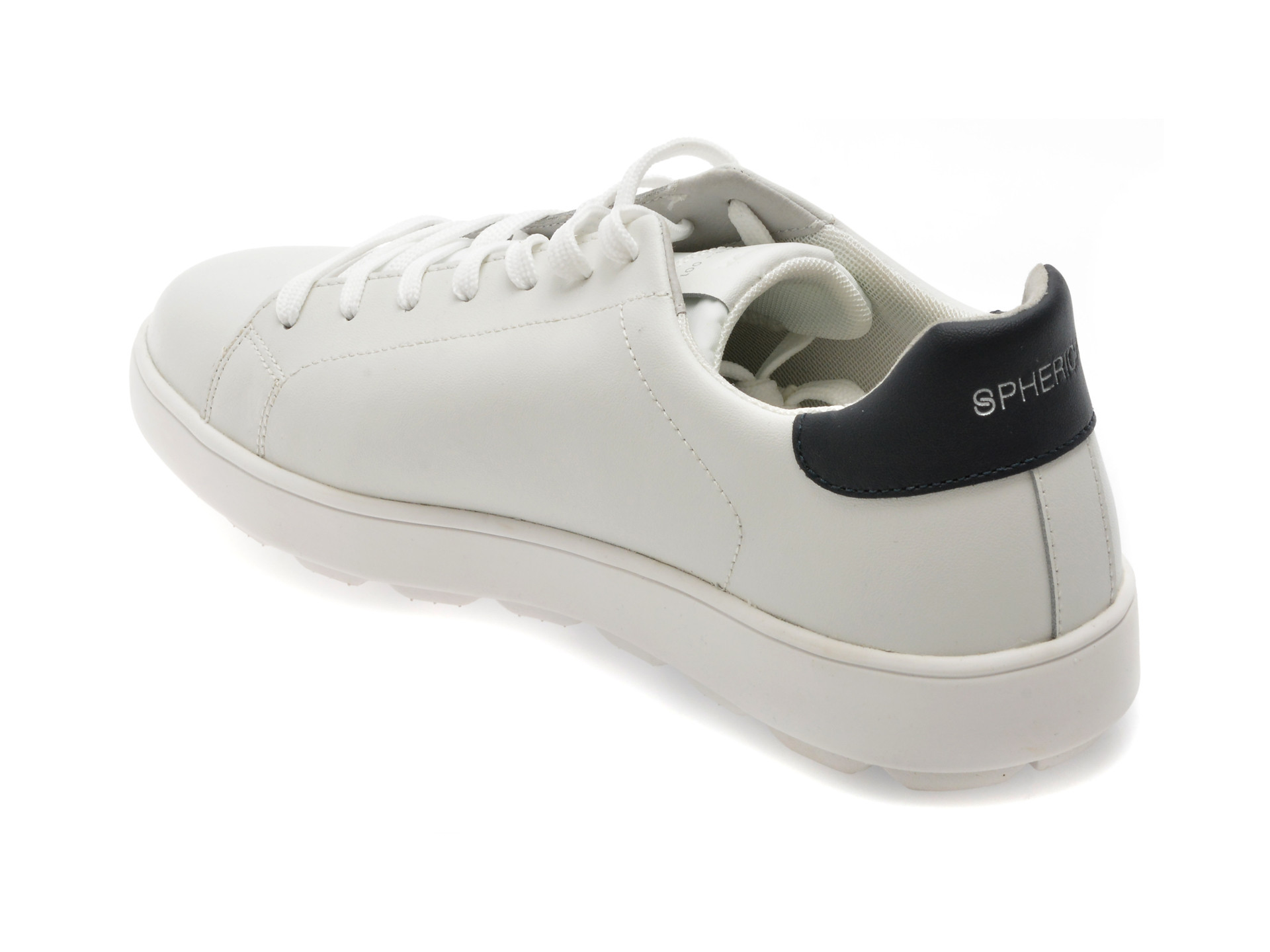 Pantofi sport GEOX albi, U45GPA, din piele naturala