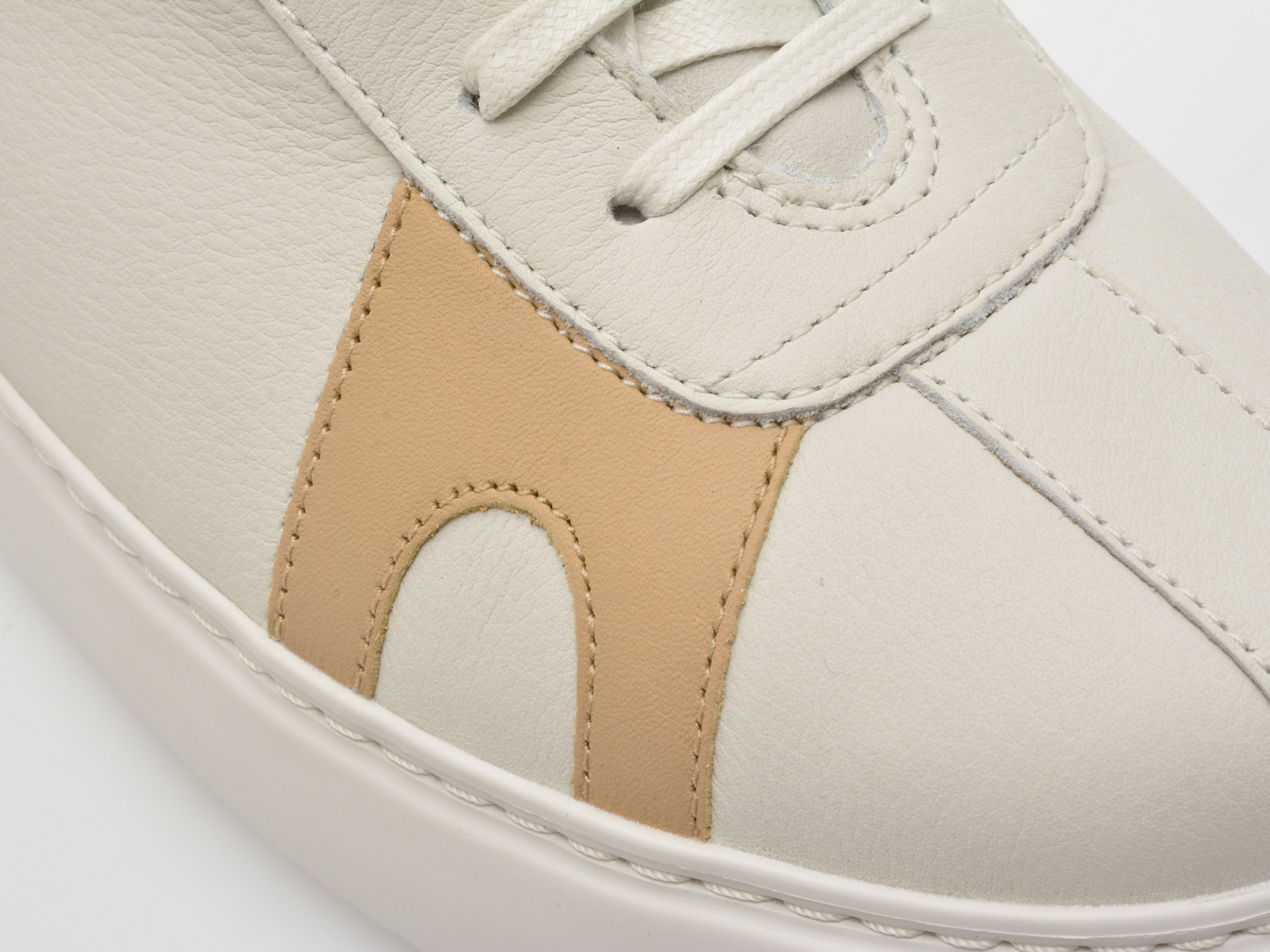 Pantofi sport CAMPER albi, K100743, din piele naturala