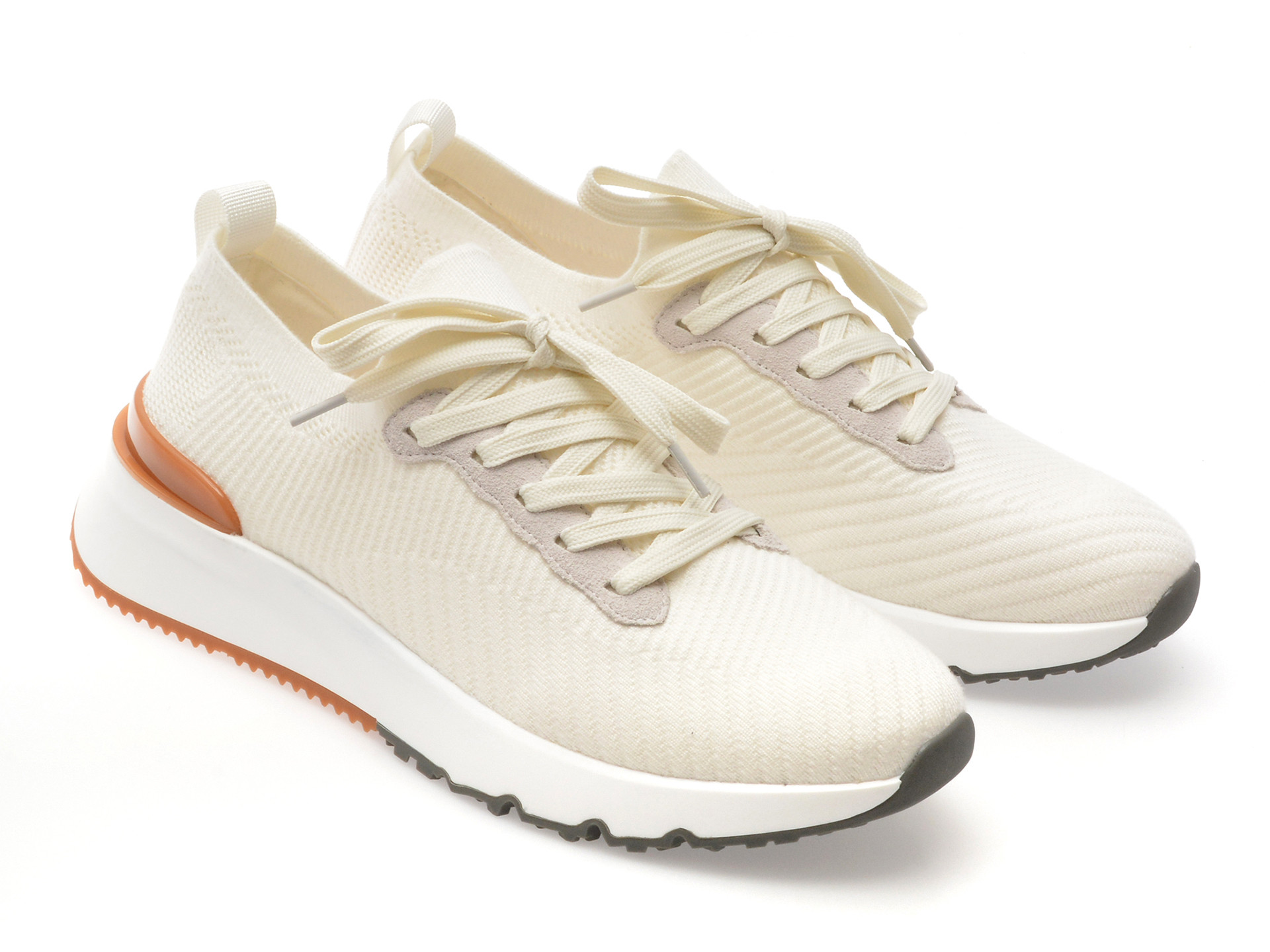 Pantofi sport EPICA albi, 5207, din material textil