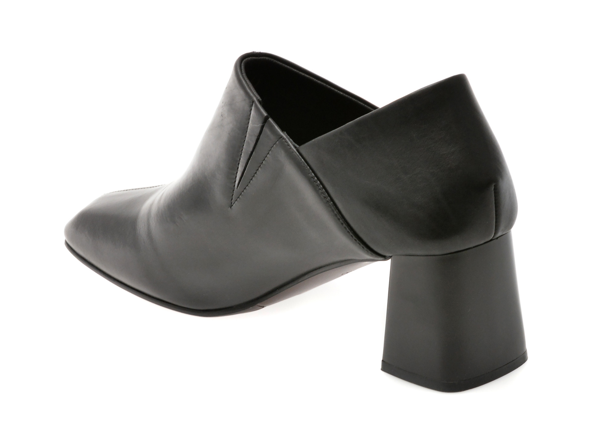 Pantofi EPICA negri, D07267, din piele naturala