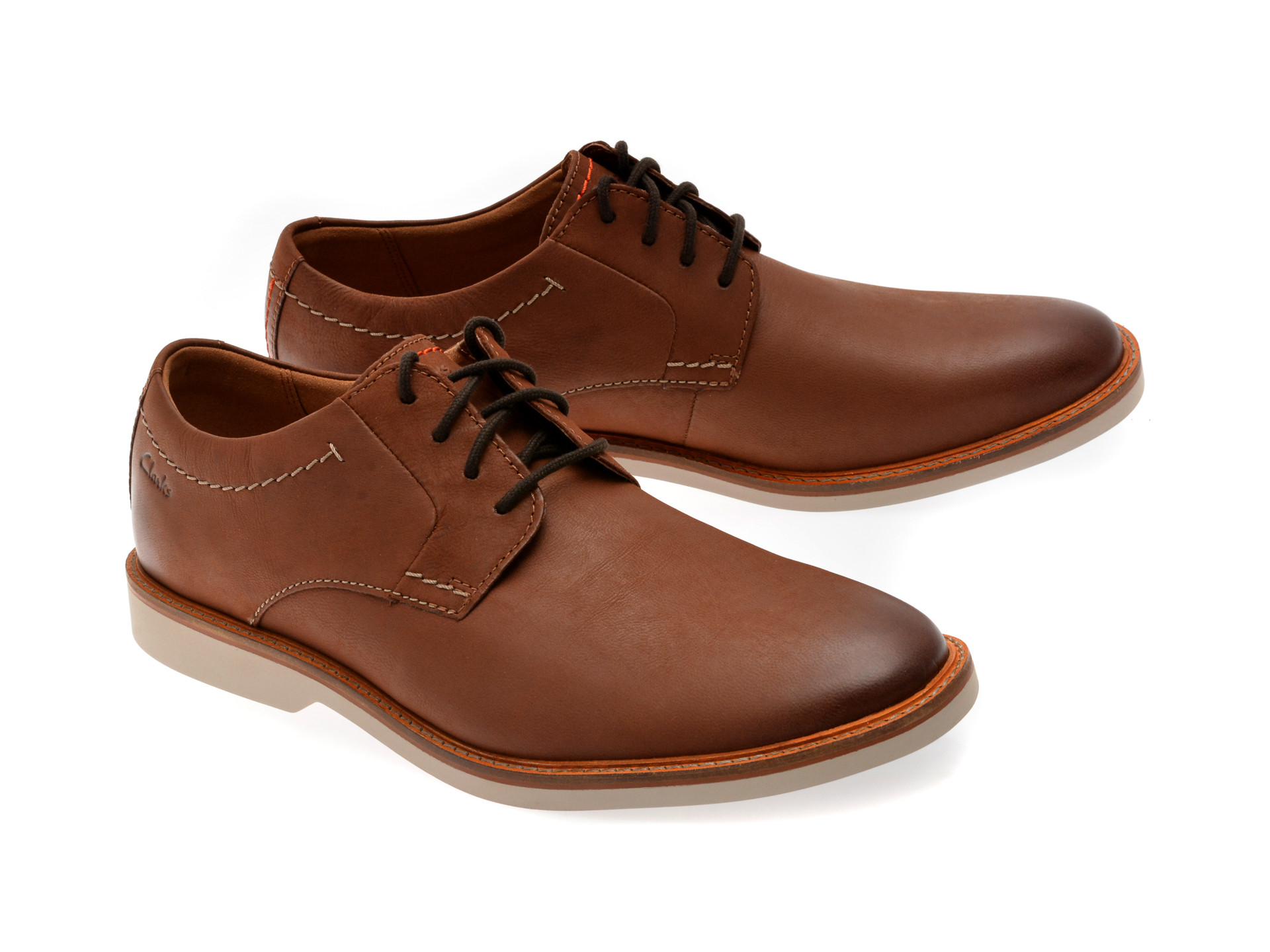 Pantofi eleganti CLARKS maro, ATTICUS LT LACE, din piele naturala