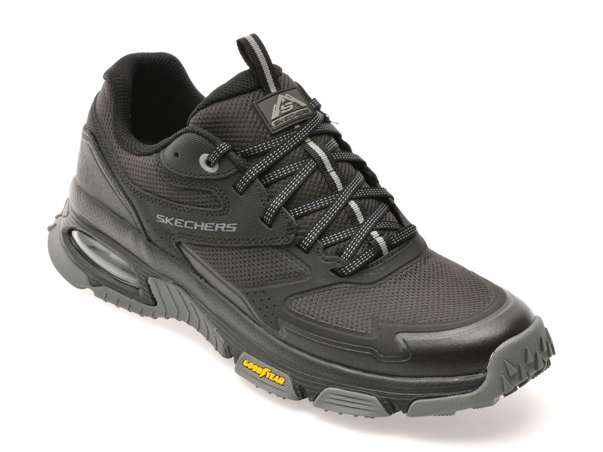 Pantofi sport SKECHERS negri, SKECH-AIR ENVOY, din material textil