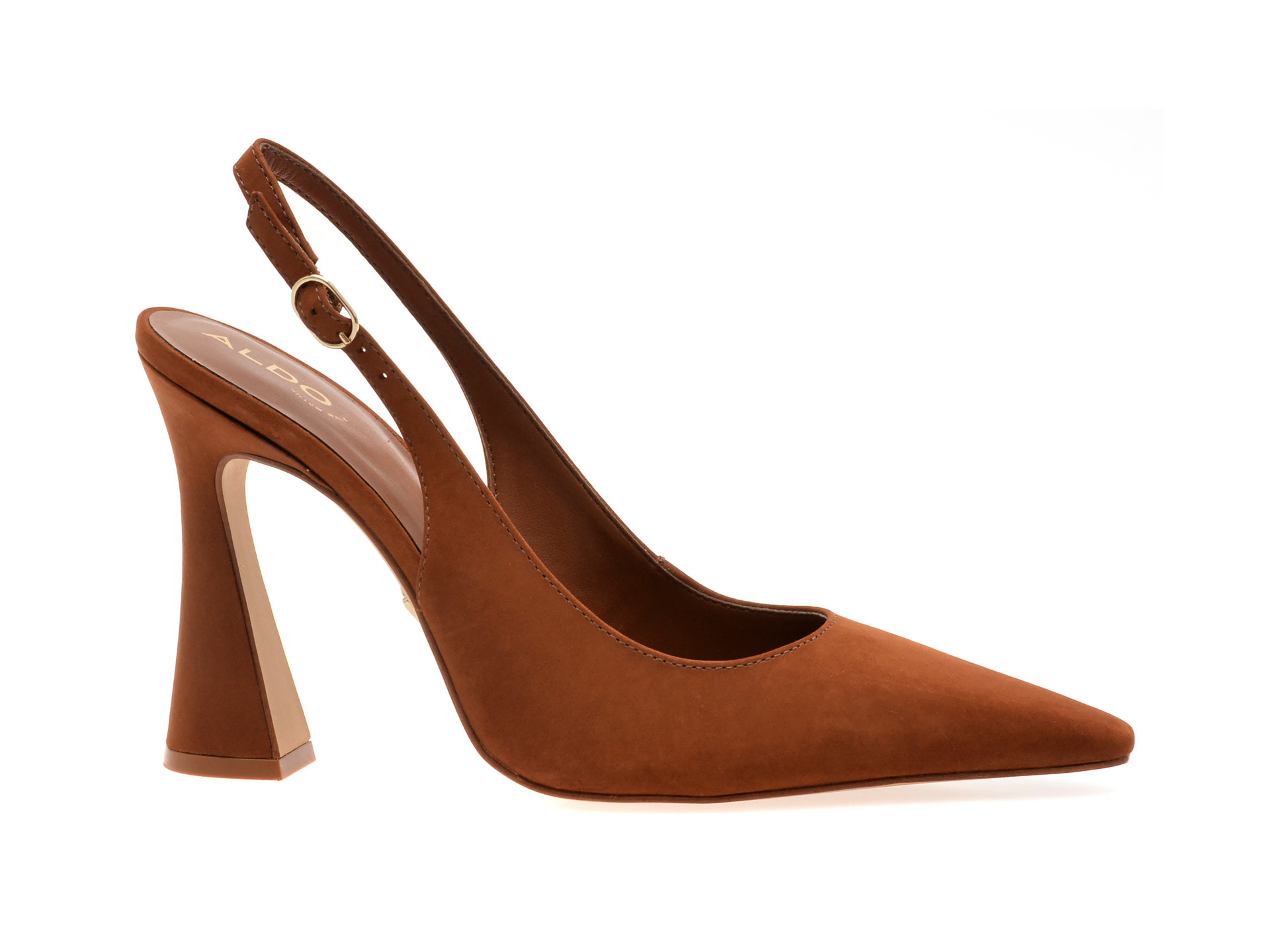 Pantofi eleganti ALDO maro, DAPHNEA210, din piele intoarsa