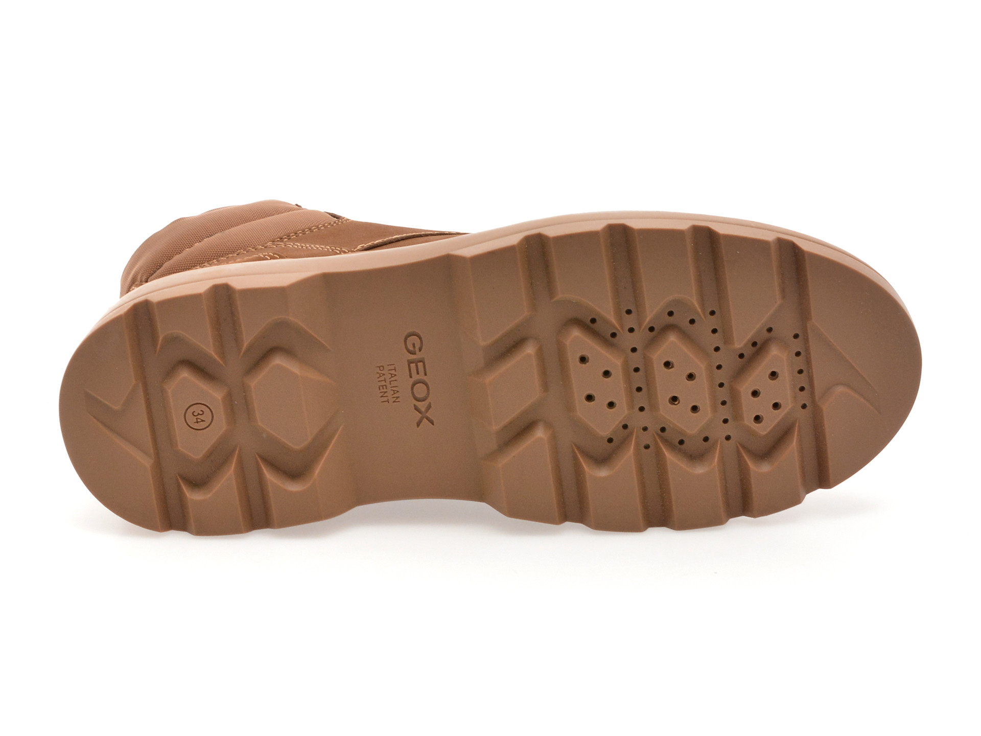 Ghete GEOX maro, J46M9A, din piele naturala