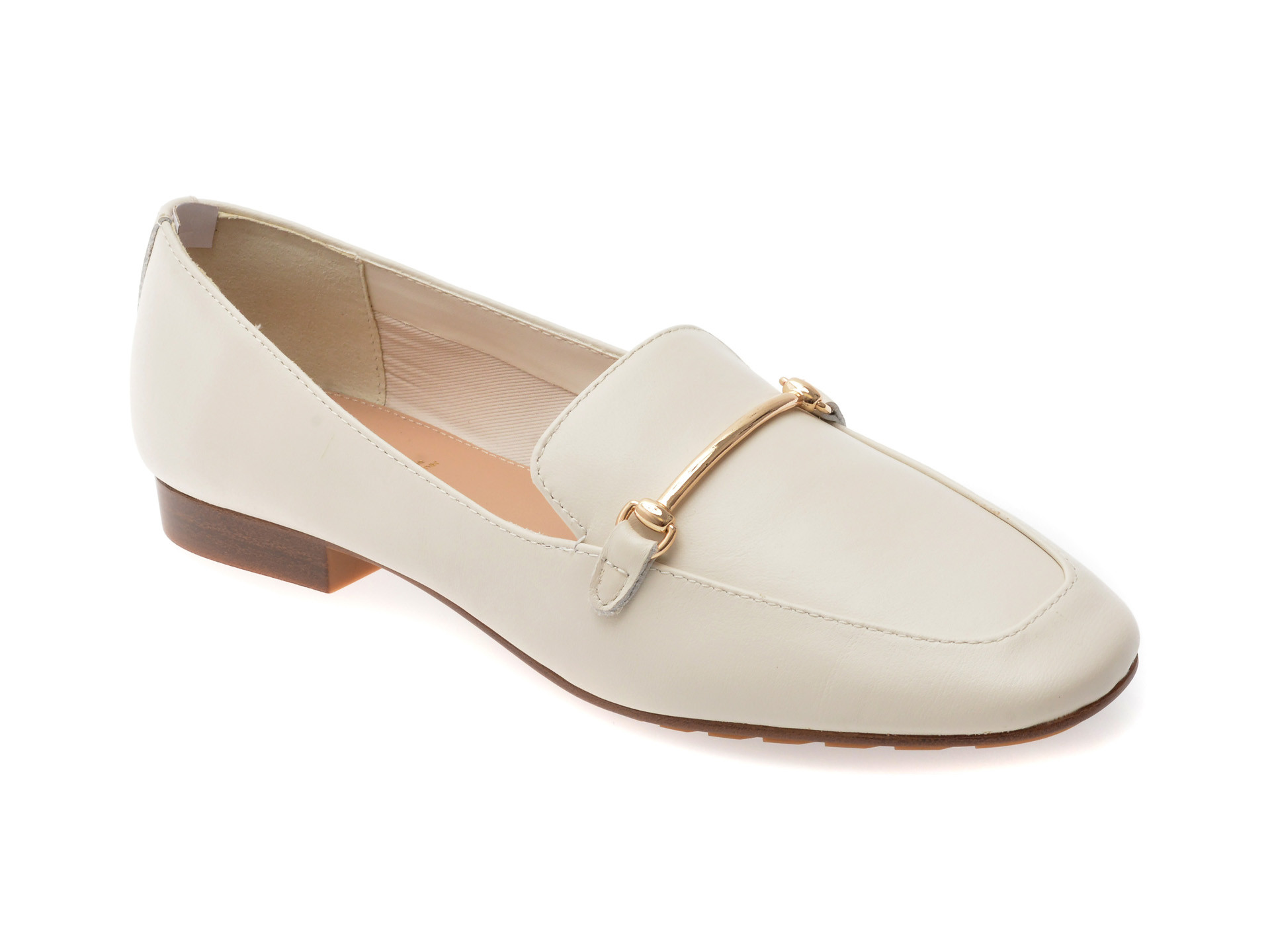 Mocasini ALDO albi, HARRIOT 115, din piele naturala