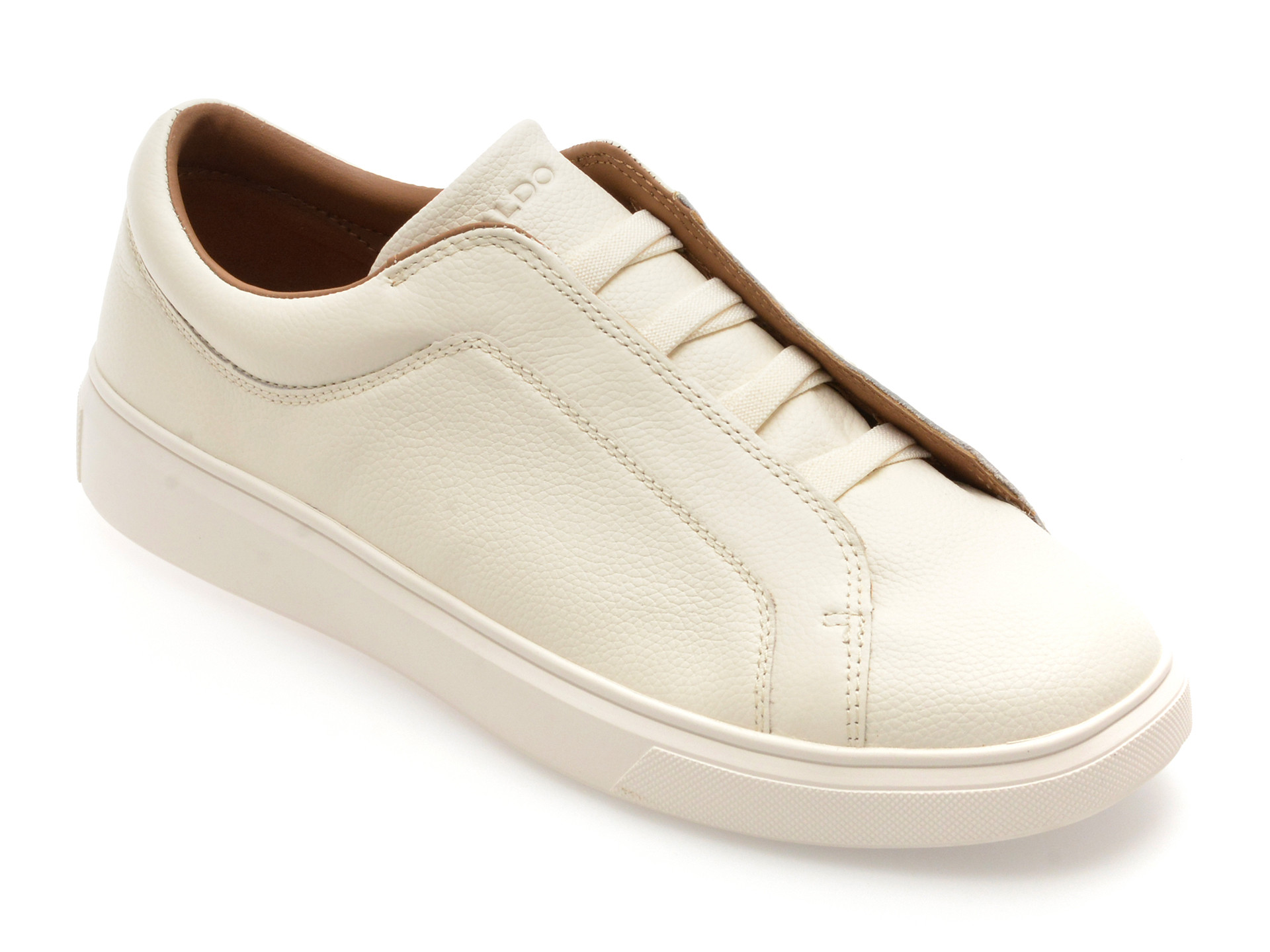 Pantofi sport ALDO albi, ABBOTT 270, din piele naturala