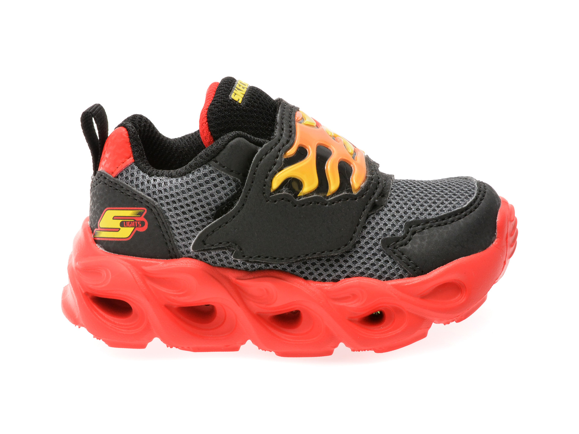 Pantofi sport SKECHERS negri, THERMO-FLASH, din material textil