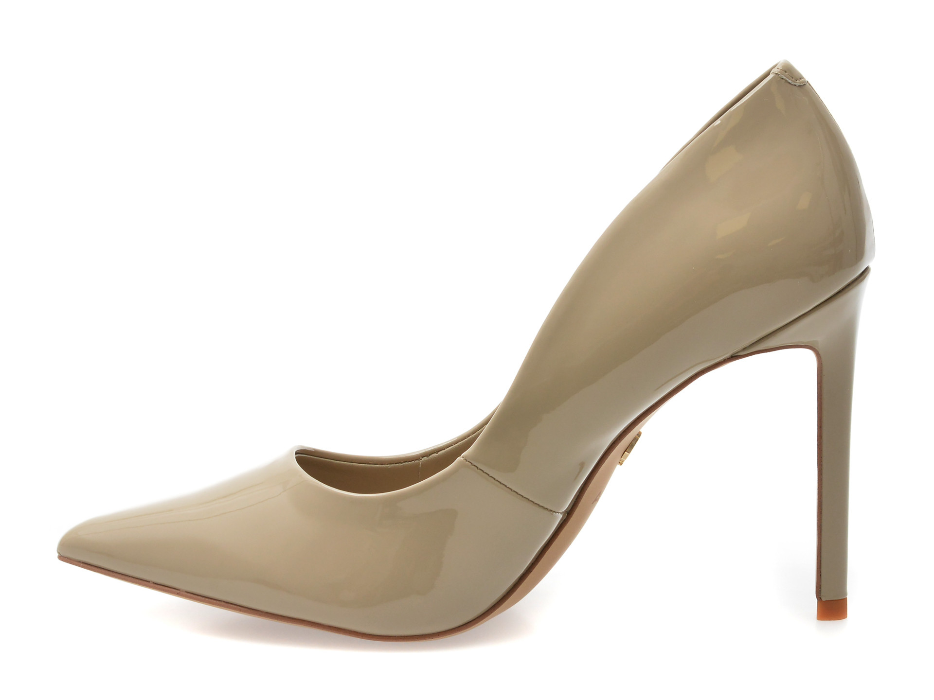 Pantofi eleganti ALDO gri, STESSY 2.0, din piele ecologica lacuita