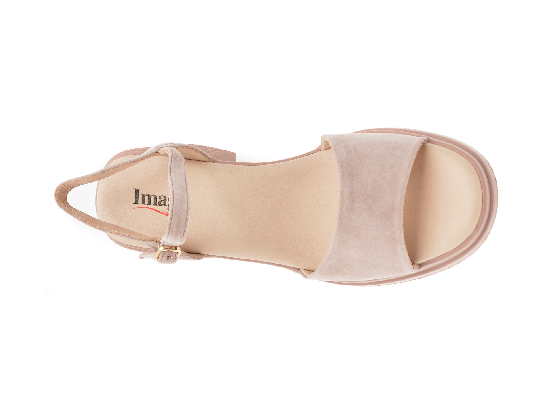 Sandale IMAGE roz, 2978, din piele intoarsa