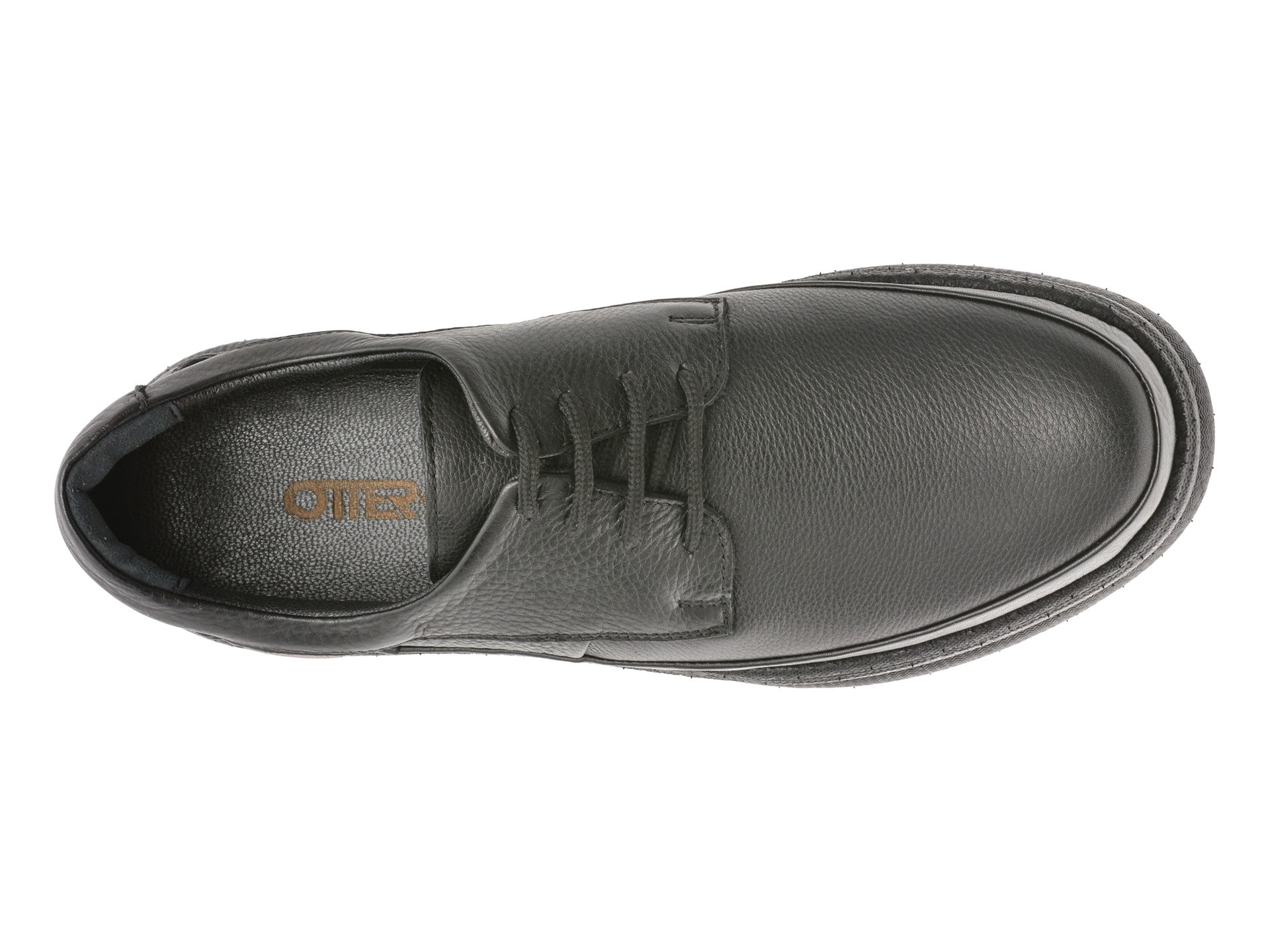 Pantofi OTTER negri, DD506, din piele naturala