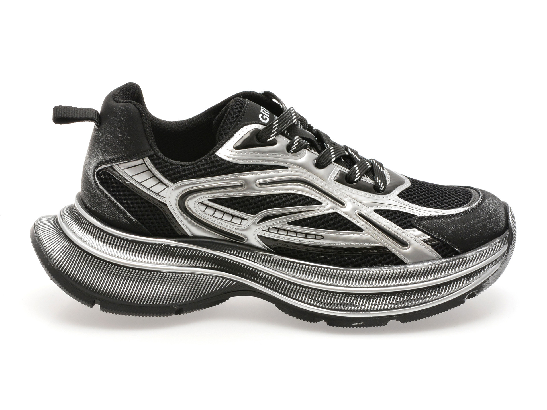 Pantofi sport GRYXX negri, 2082, din material textil