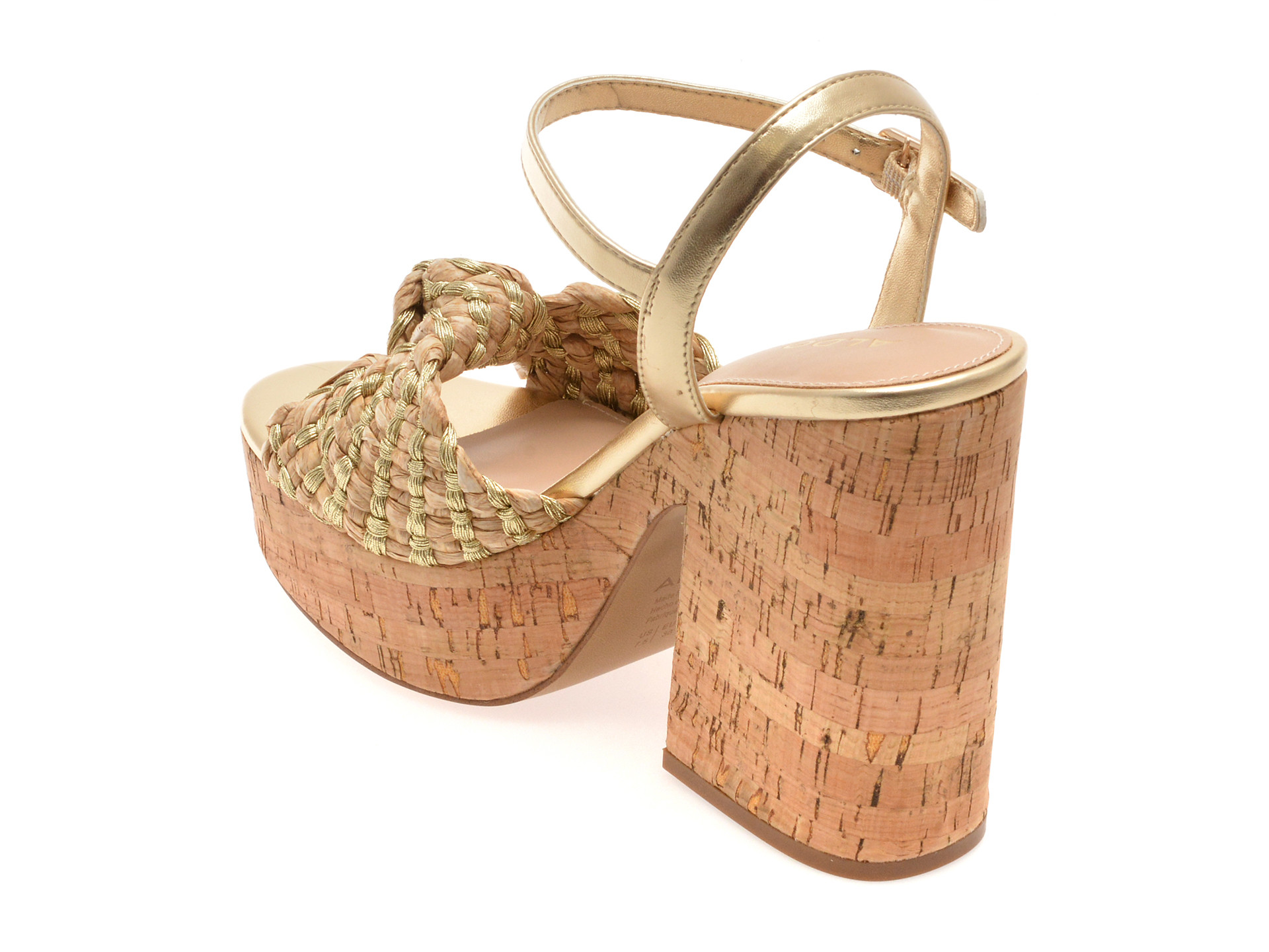 Sandale ALDO aurii, ULIALDAN 710, din material textil