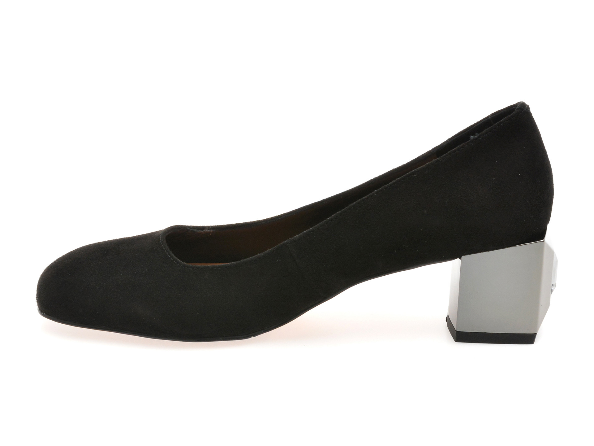 Pantofi EPICA negri, 2212, din piele intoarsa