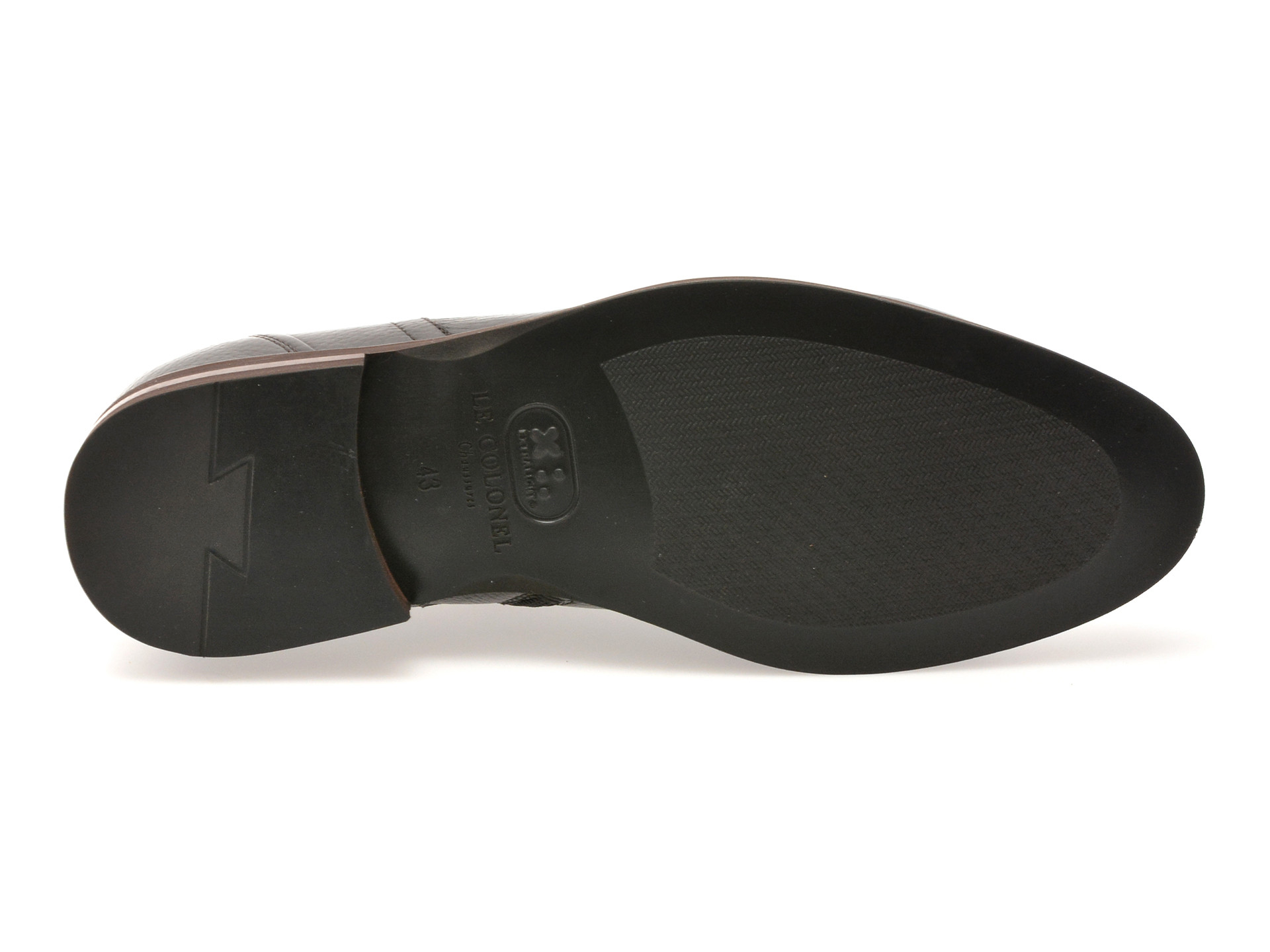 Ghete elegante LE COLONEL maro, 63888, din piele naturala