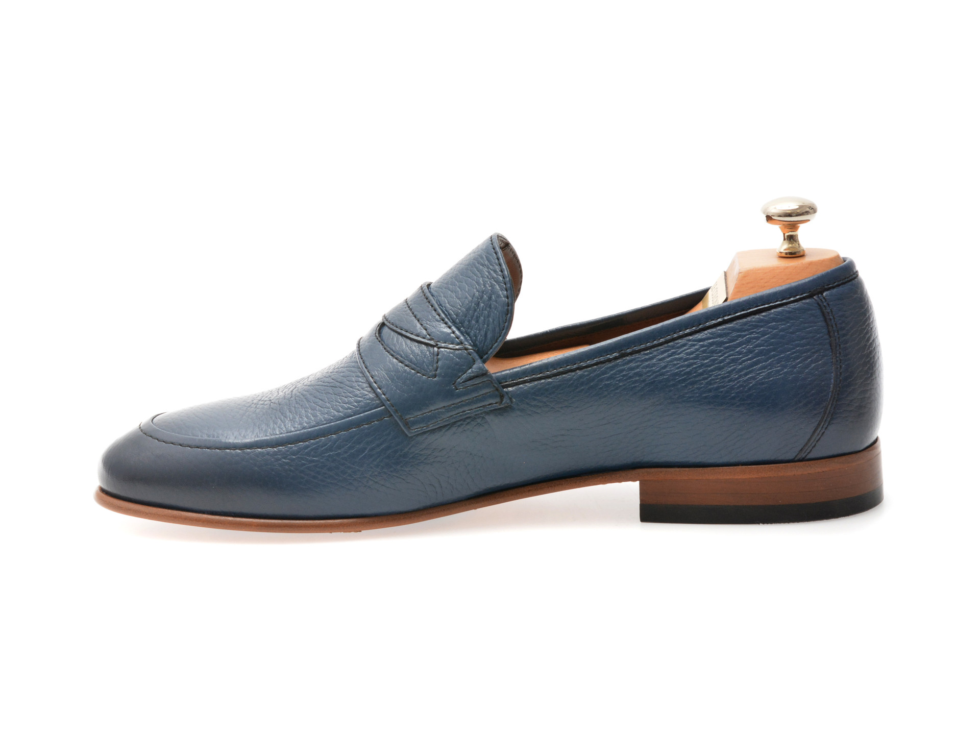 Mocasini eleganti LE COLONEL albastri, 65926, din piele naturala