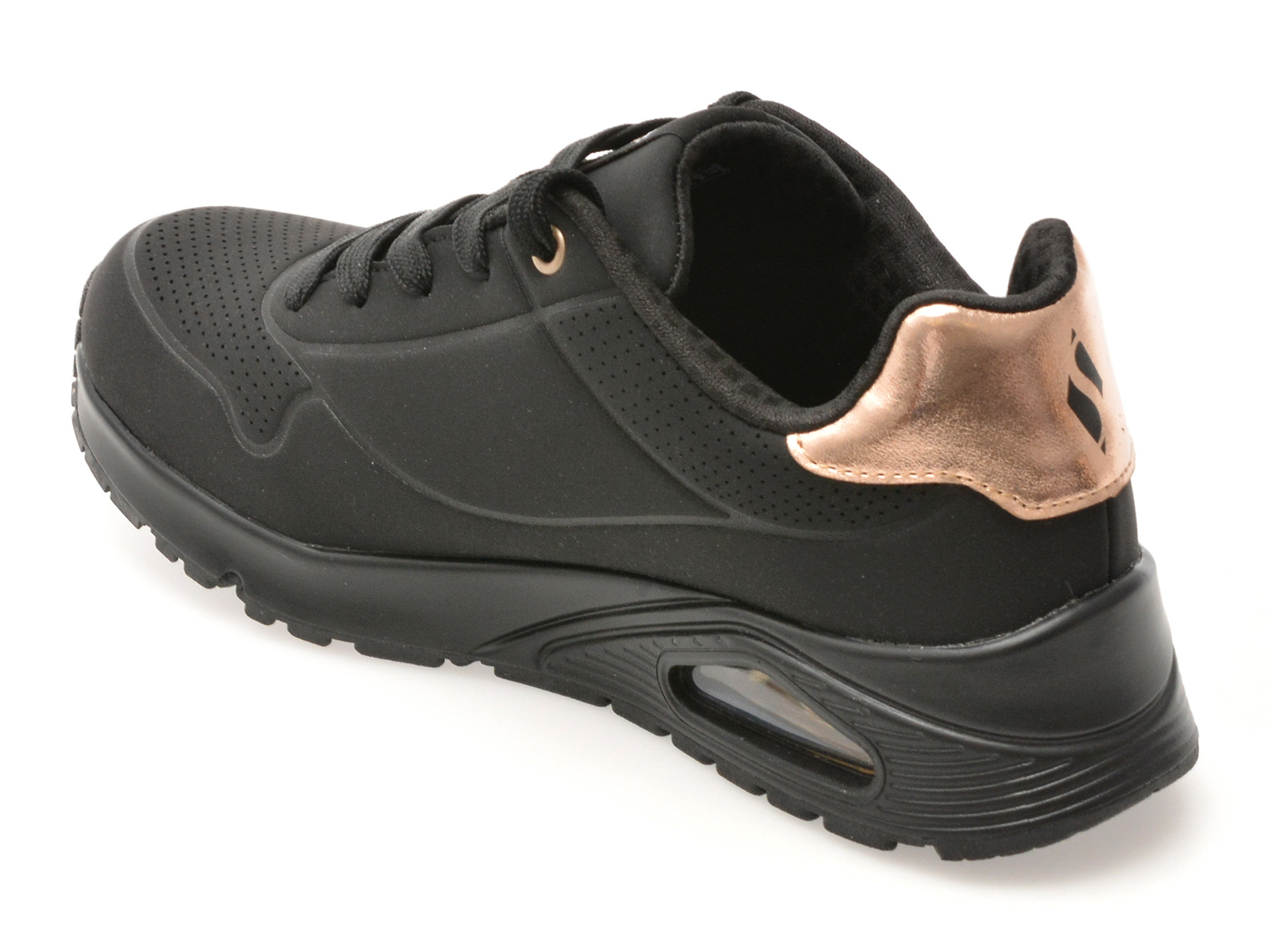 Pantofi sport SKECHERS negri, UNO GEN1, din piele ecologica