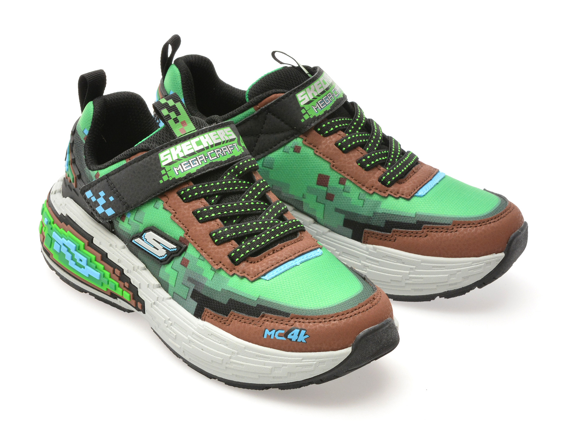 Pantofi sport SKECHERS maro, MEGA-CRAFT 4K, din material textil