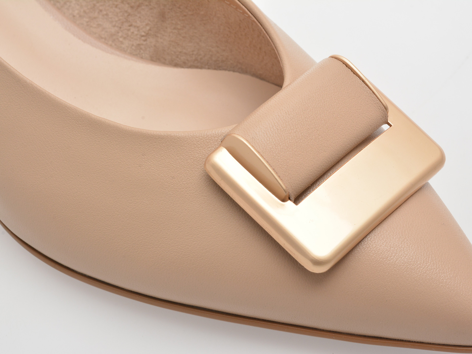 Pantofi EPICA nude, E300, din piele naturala