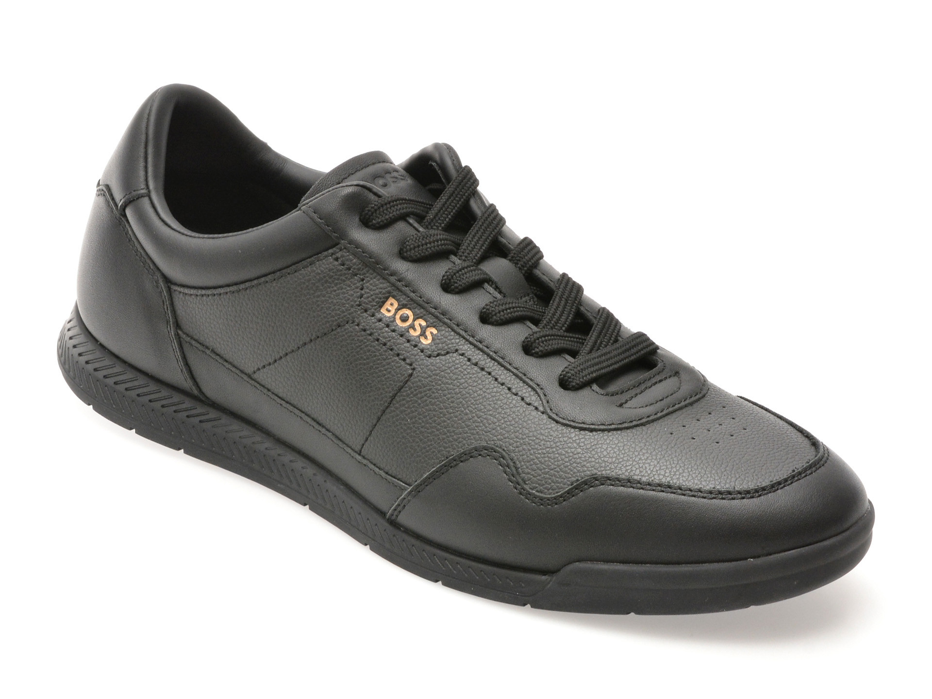 Pantofi sport BOSS negri, 6525, din piele ecologica