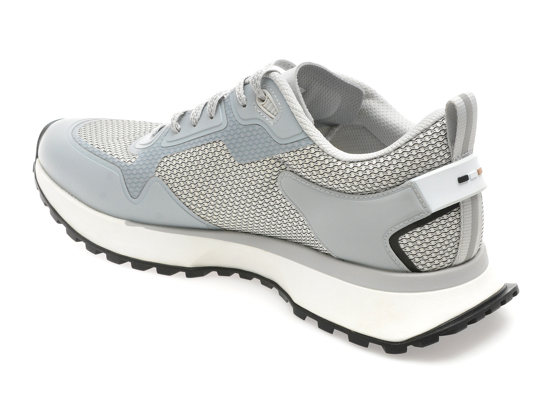 Pantofi sport BOSS albi, 3195, din material textil