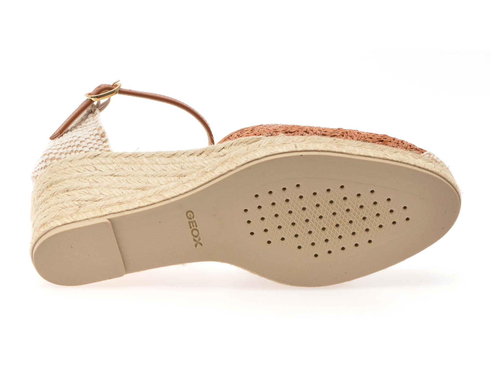 Sandale GEOX maro, D55NGE, din material textil