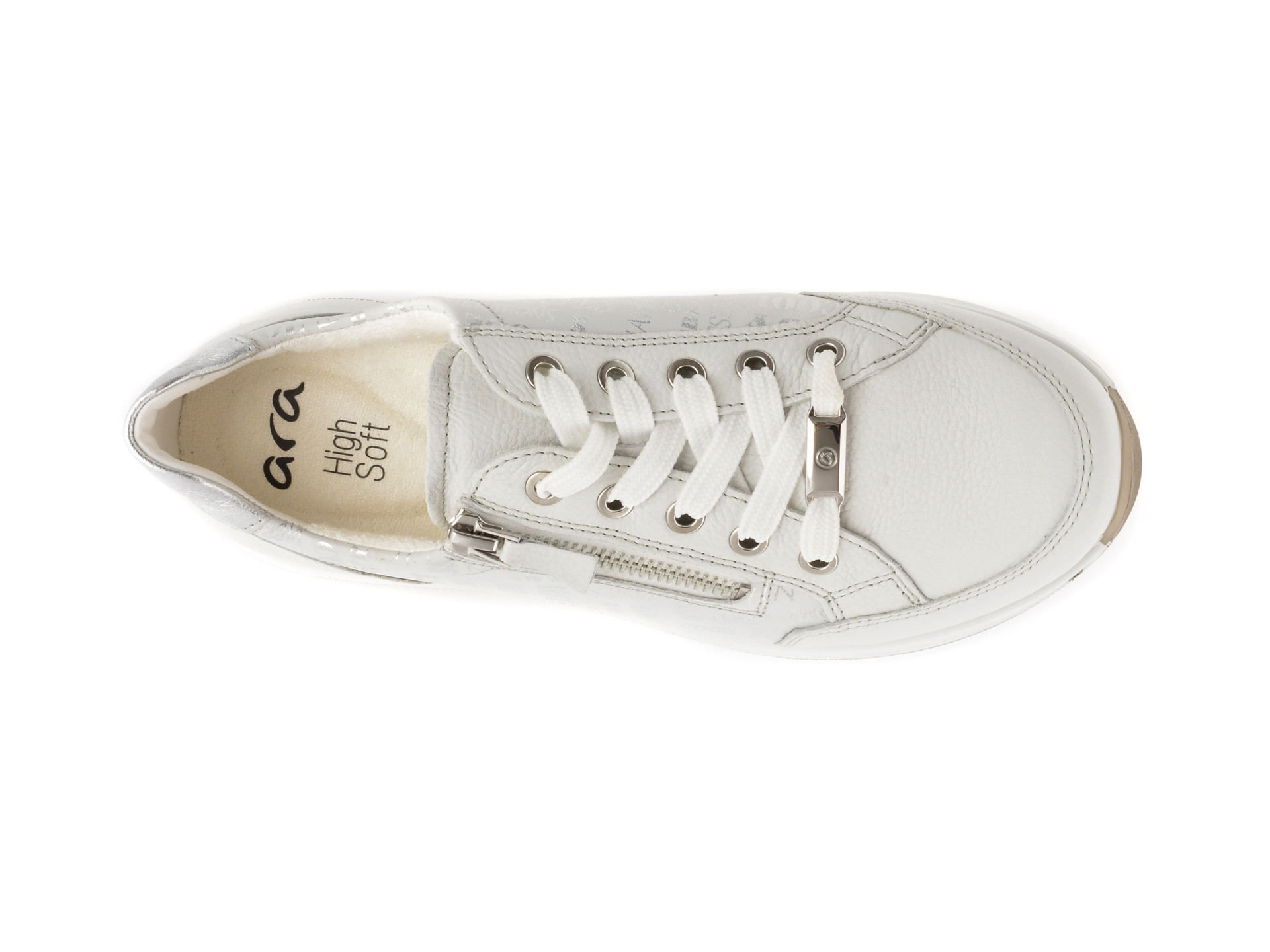 Pantofi sport ARA albi, 24801, din piele naturala