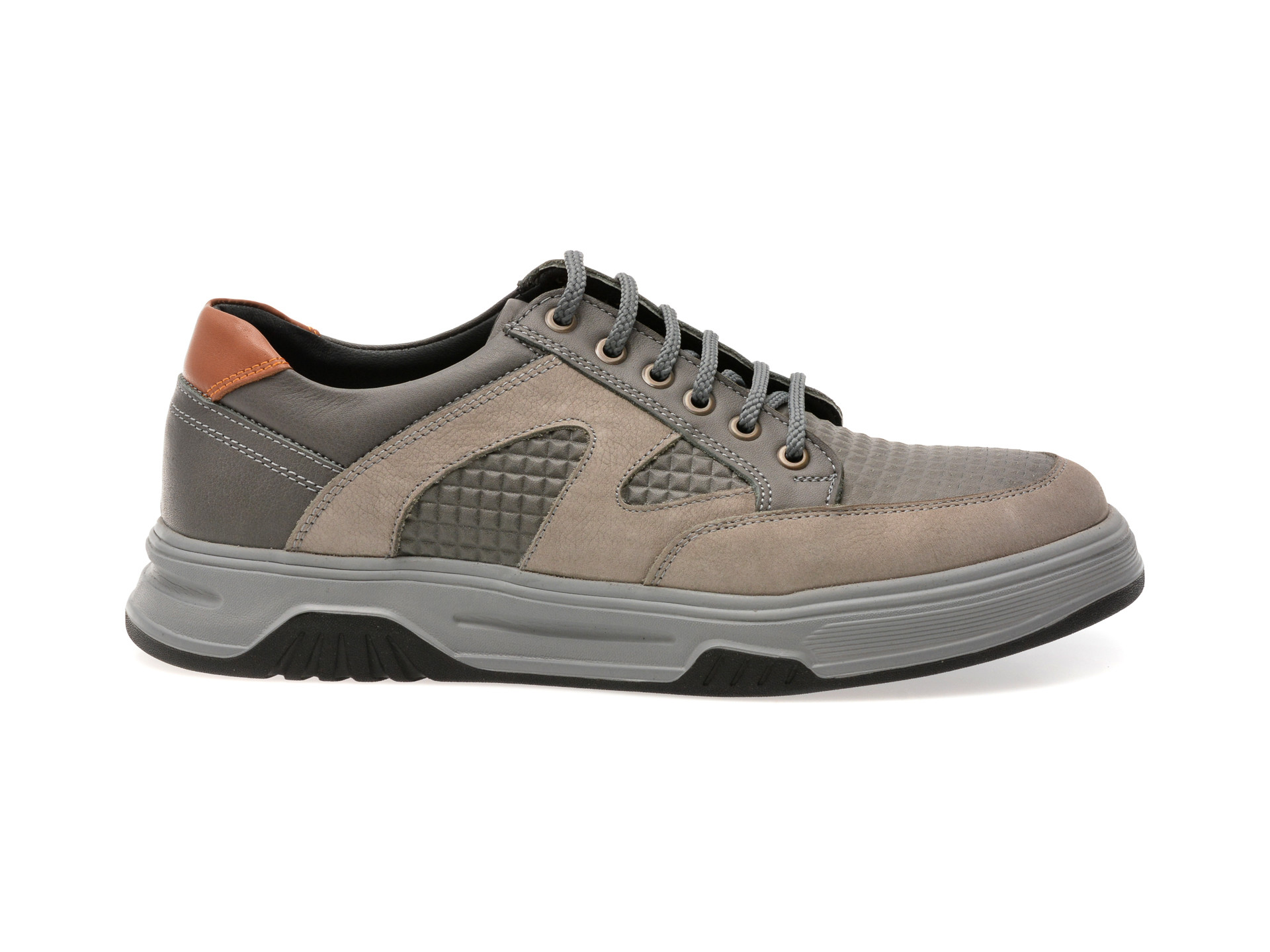 Pantofi sport OTTER gri, 1374, din piele naturala