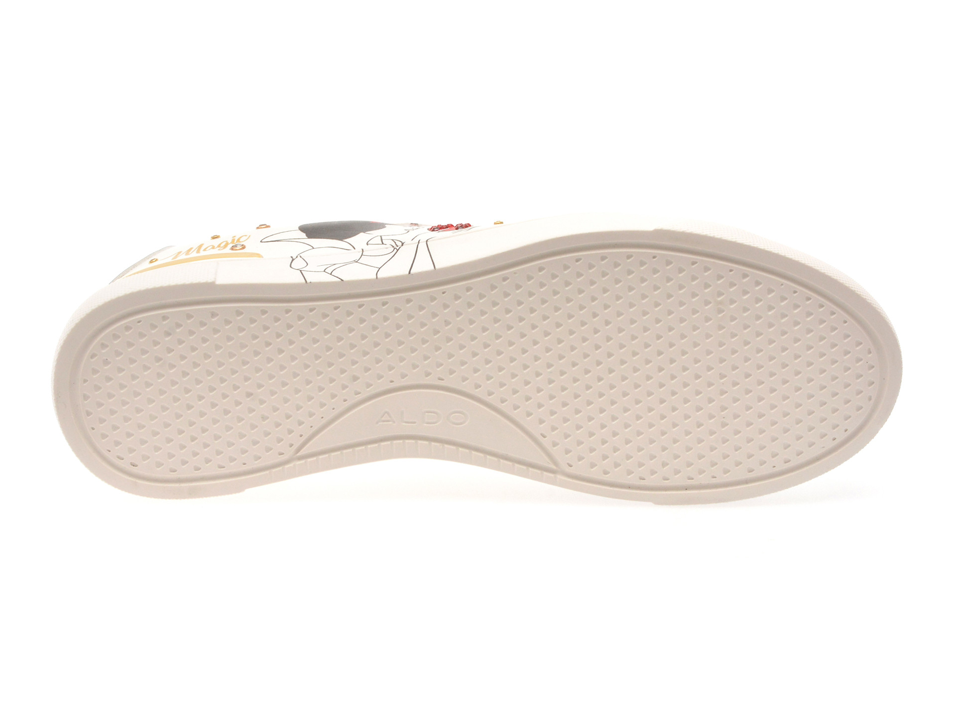 Pantofi sport ALDO albi, SNOW WHITE KICKS 110, din piele ecologica