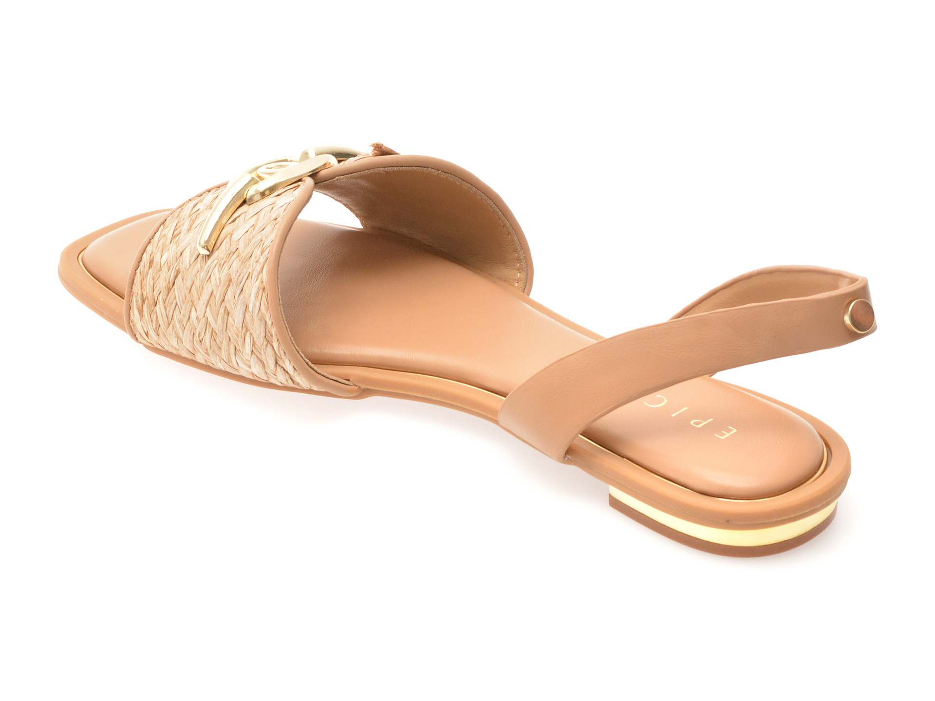 Sandale EPICA bej, 82951, din material textil