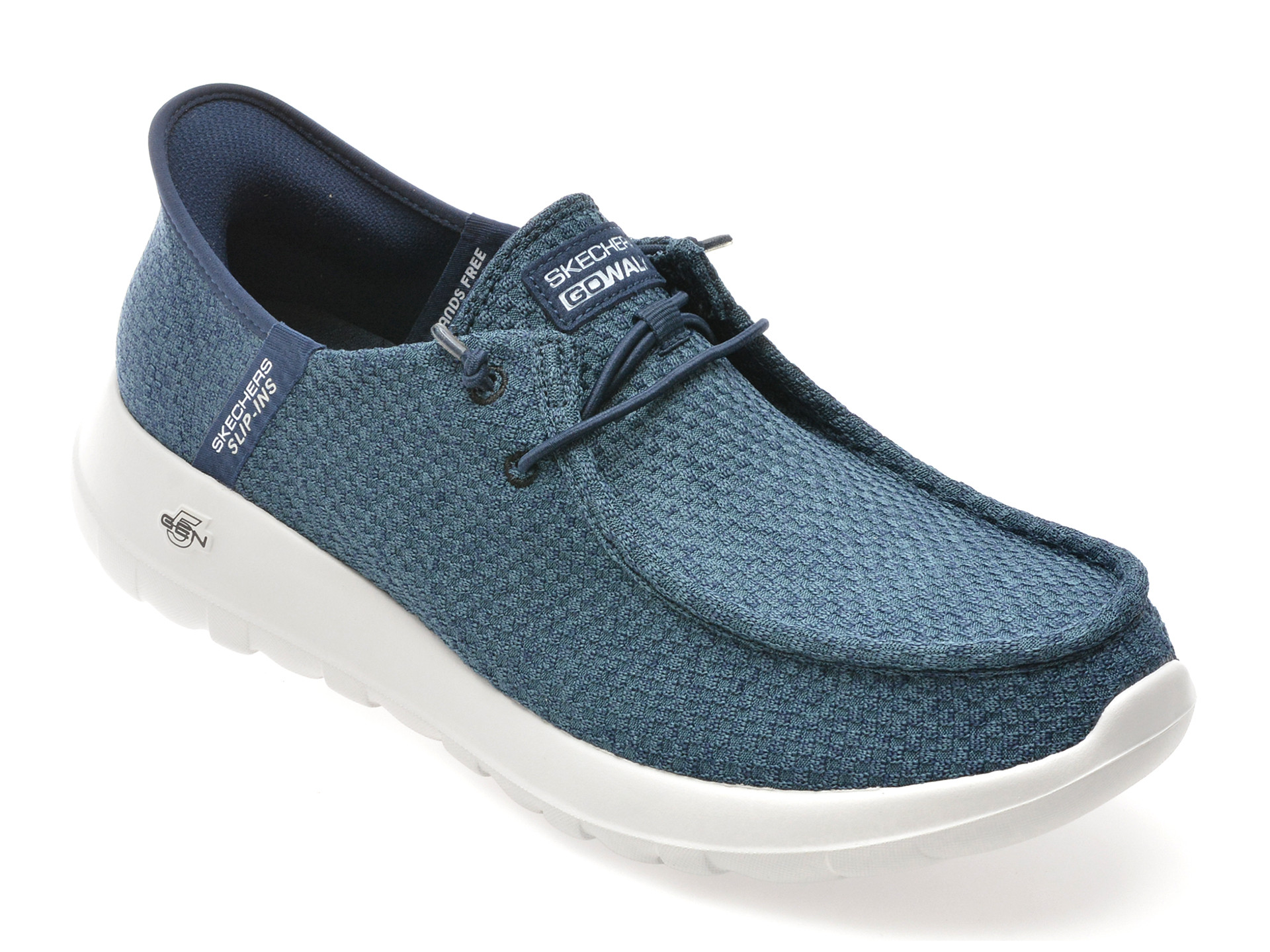 Mocasini SKECHERS bleumarin, GO WALK MAX, din material textil