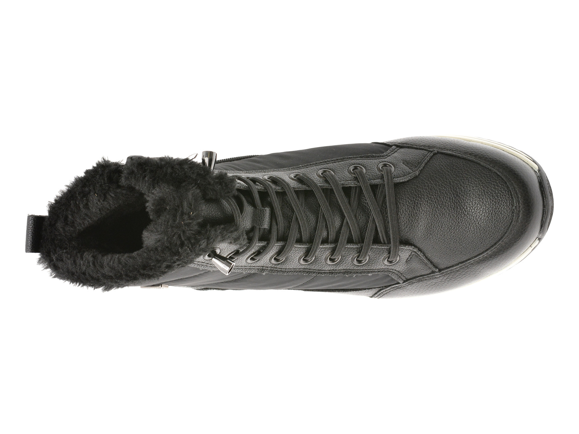 Ghete REMONTE negre, D0T80, din material textil