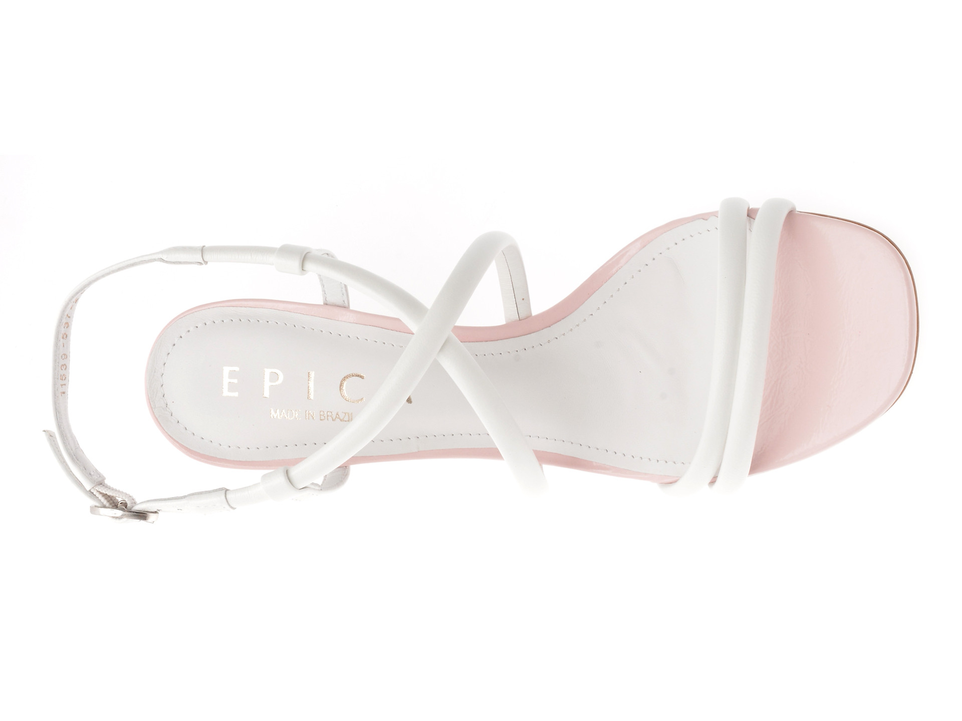 Sandale EPICA albe, 1153237, din piele naturala