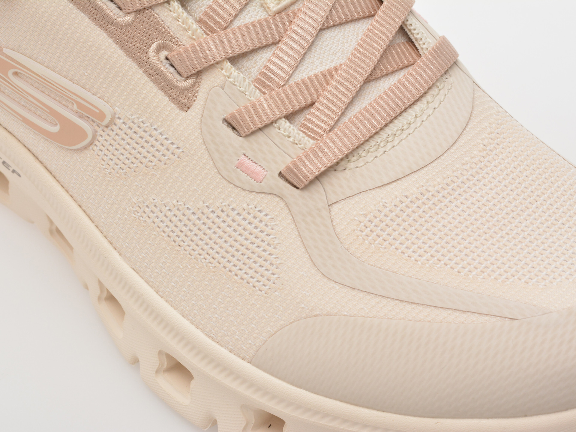 Pantofi sport SKECHERS nude, GLIDE-STEP PRO, din material textil