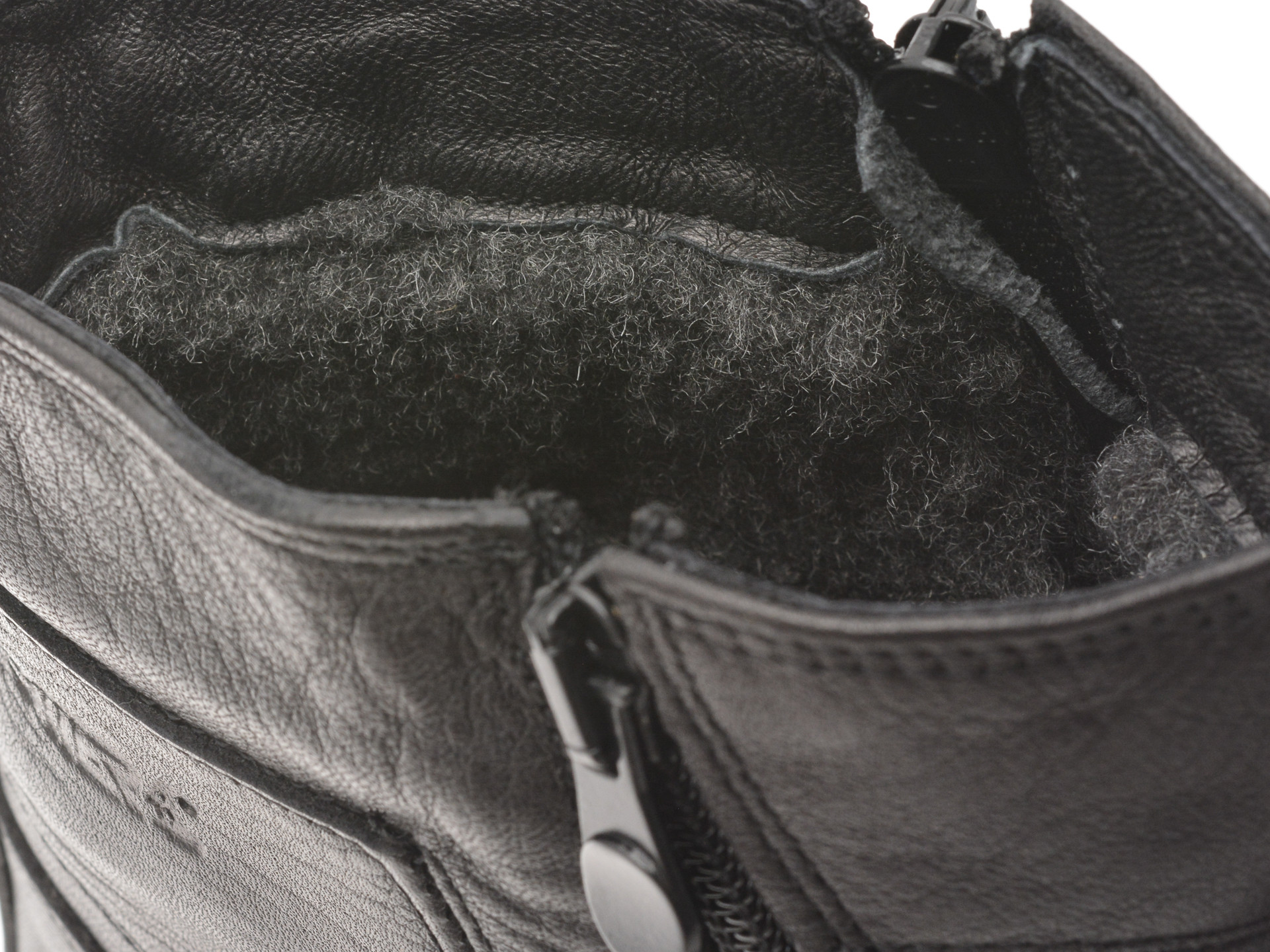 Ghete OTTER negre, 191679, din piele naturala