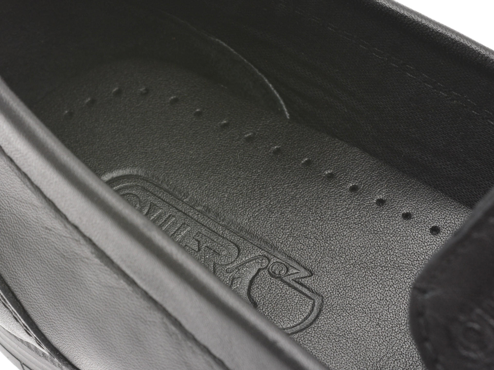 Mocasini OTTER negri, 1749, din piele naturala