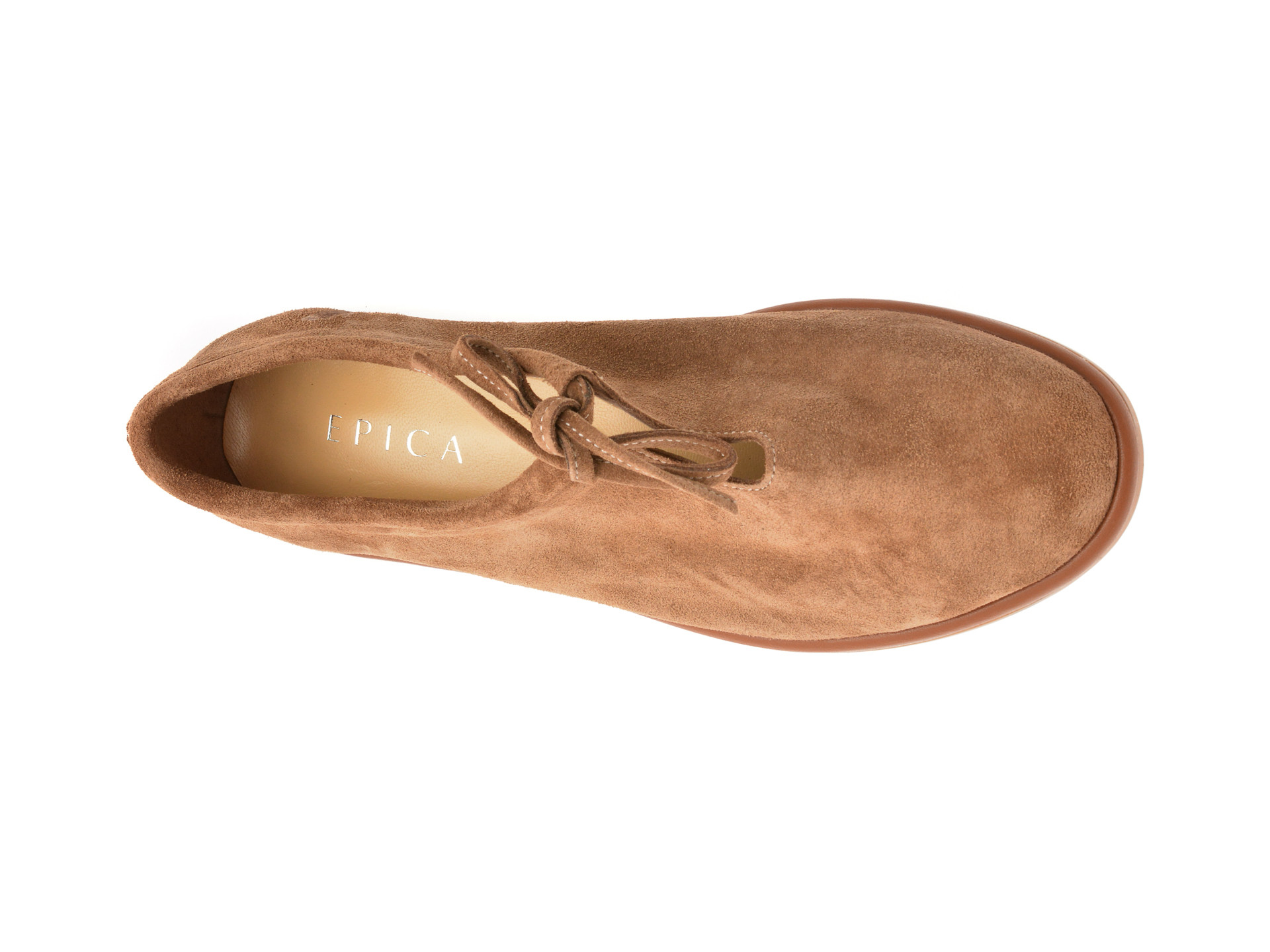 Pantofi EPICA maro, 165115, din piele intoarsa