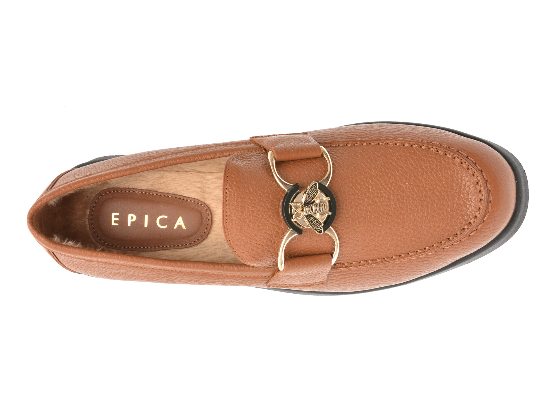Mocasini EPICA maro, 31110, din piele naturala